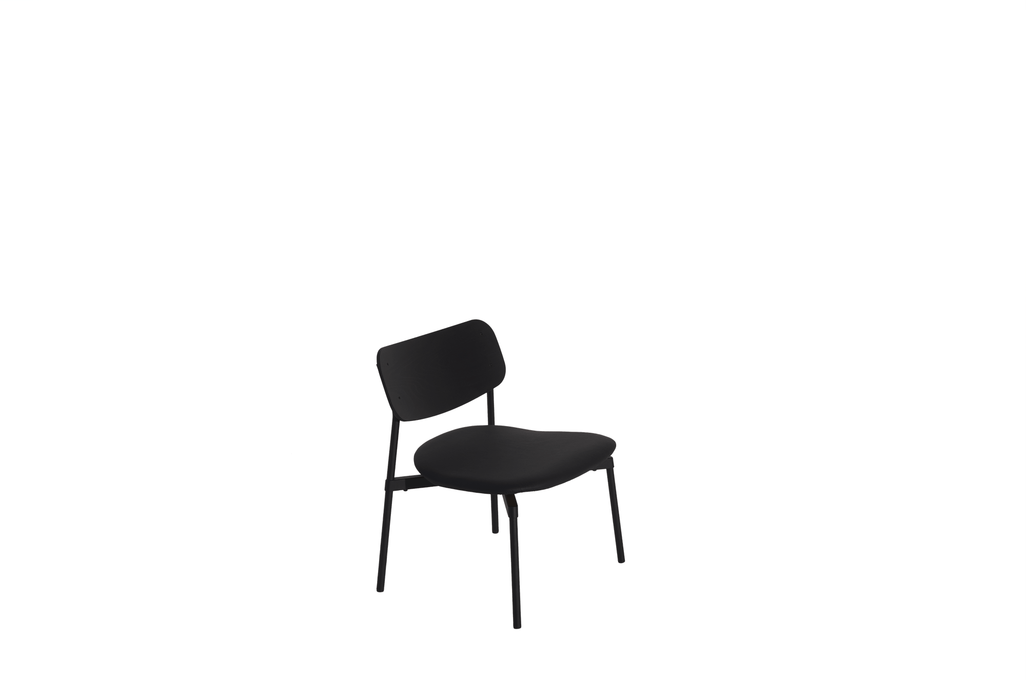 Petite Friture Fromme Bois Sillón Cuir Negro