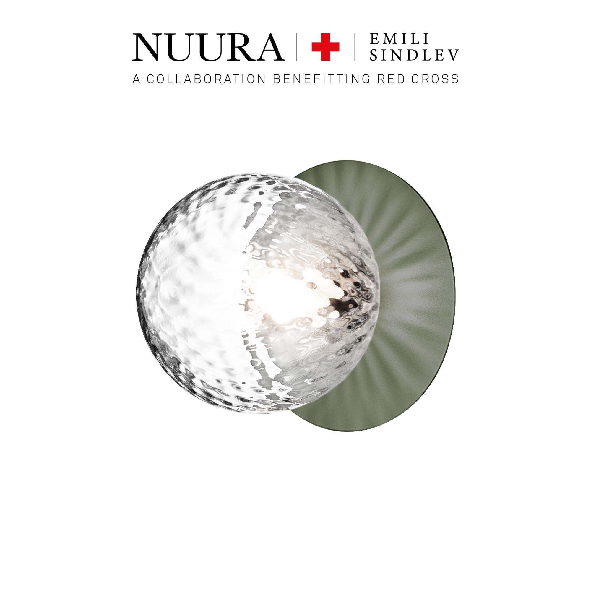 Nuura X Emili Sindlev Liila 1 Kinkiet Średni Hopeful Green Optic Clear