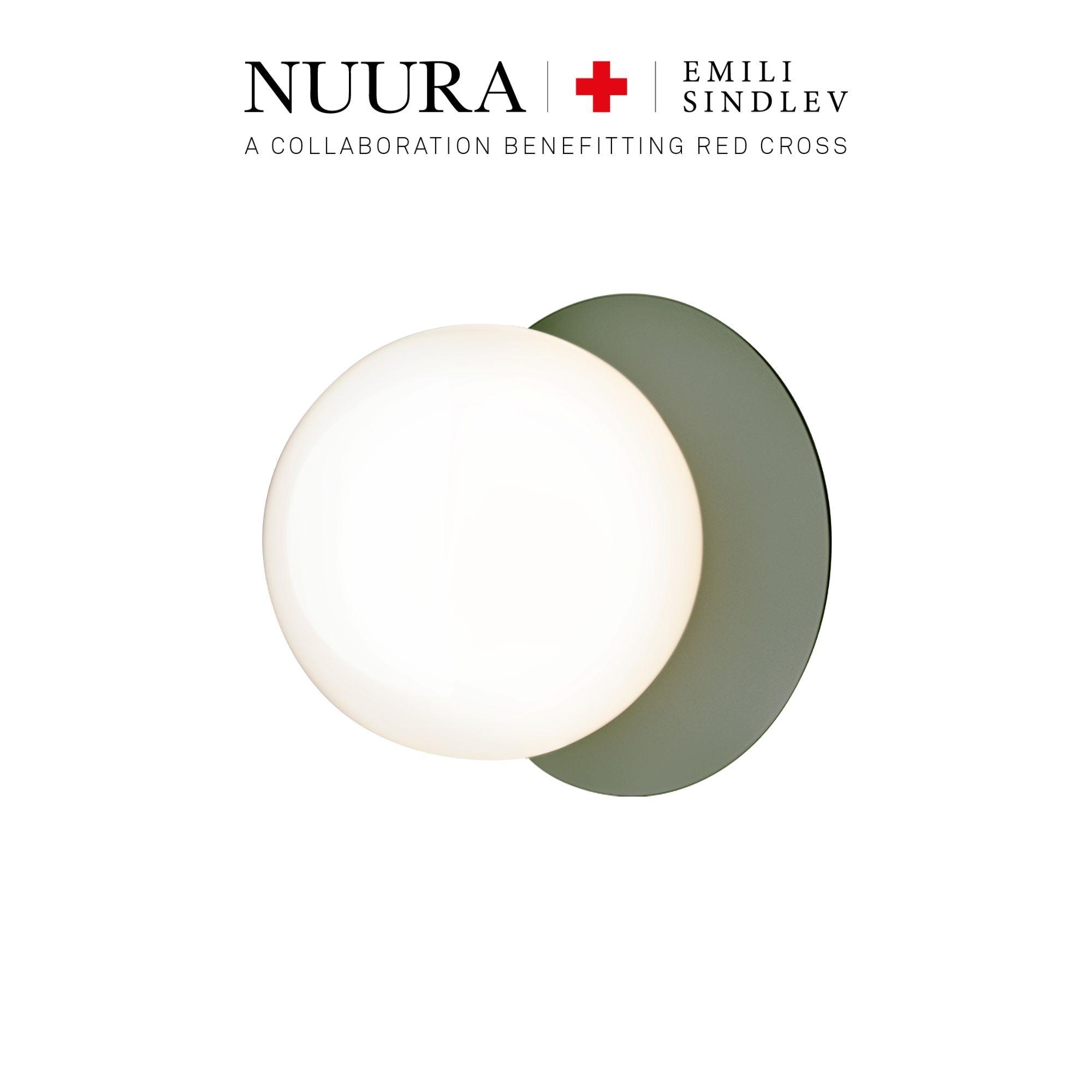 Nuura X Emili Sindlev Liila 1 Wandlamp Medium Hopeful Green/Opaal