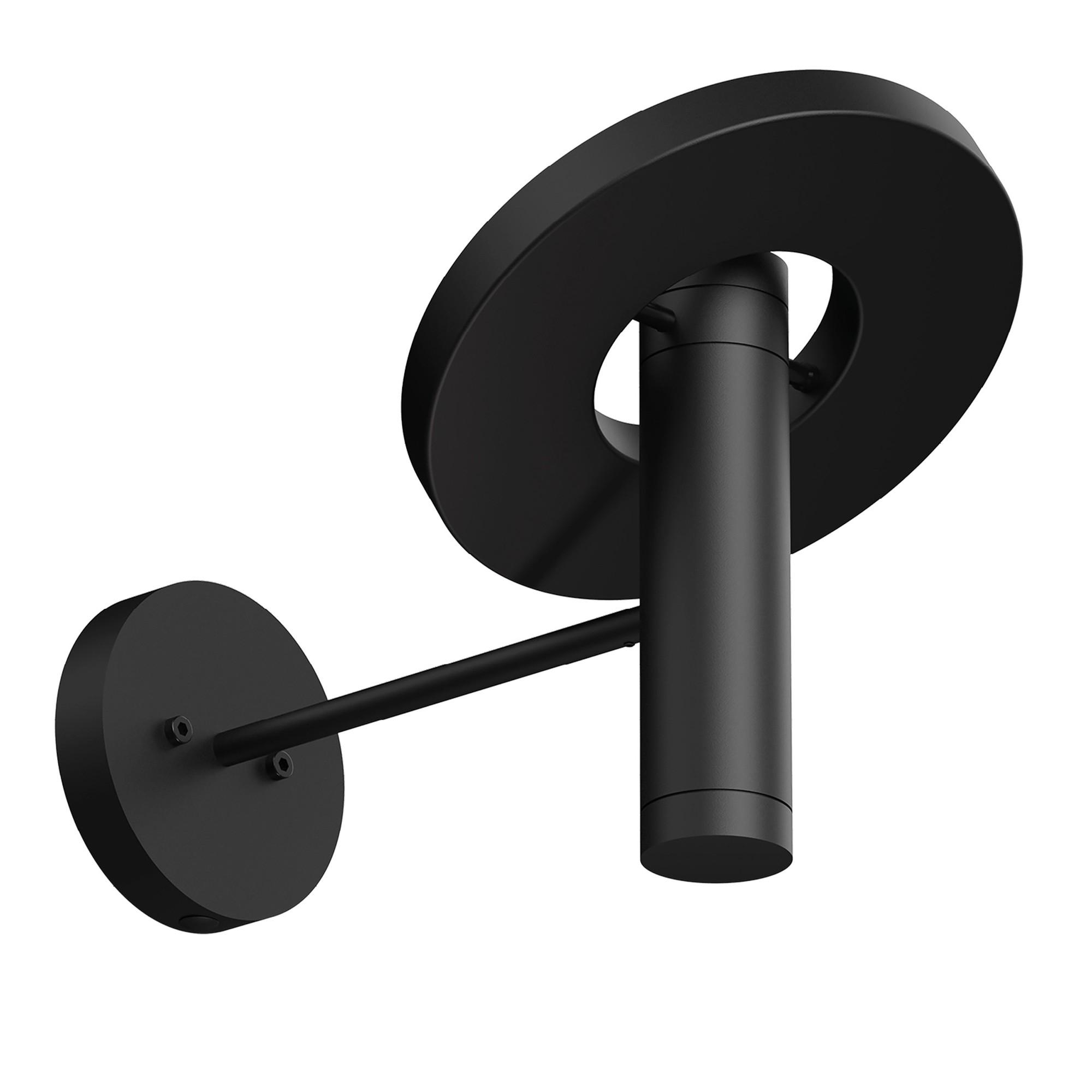 Kinkiet Tonone Beads 35, świecący w górę, w kolorze przydymionej czerni