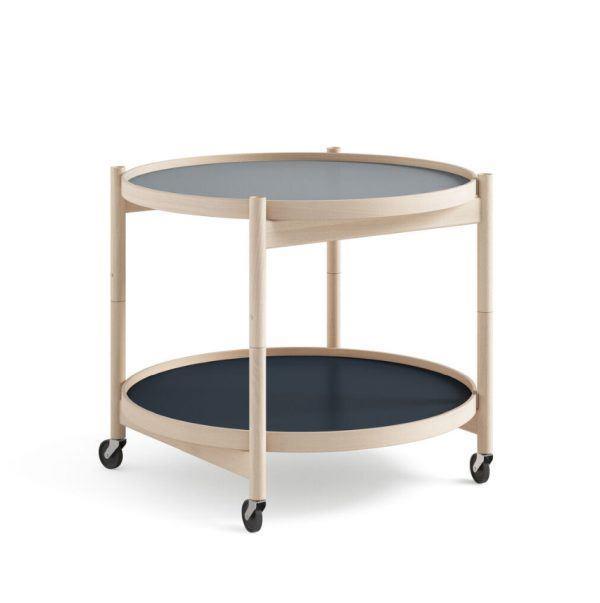 Brdr. Krüger Bølling Tray Ø60 Untreated Beech/Water/ Blue