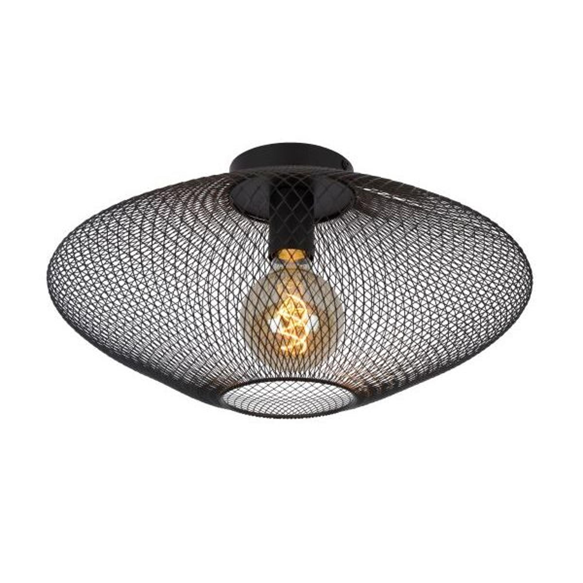 Lucide Mesh Plafondlamp Ø45 Zwart