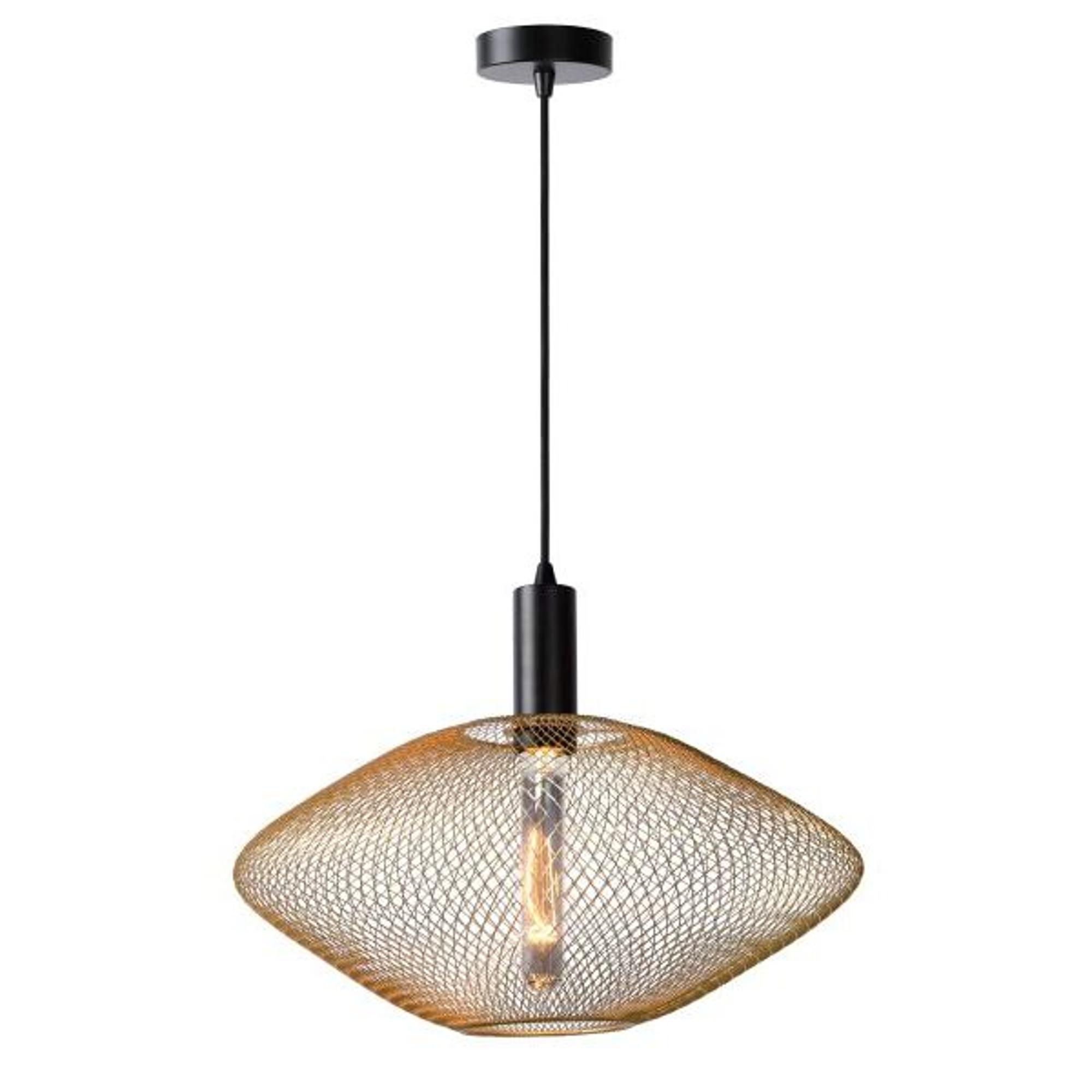 Lucide Mesh Pendant Ø45 Matt Gold/ Brass