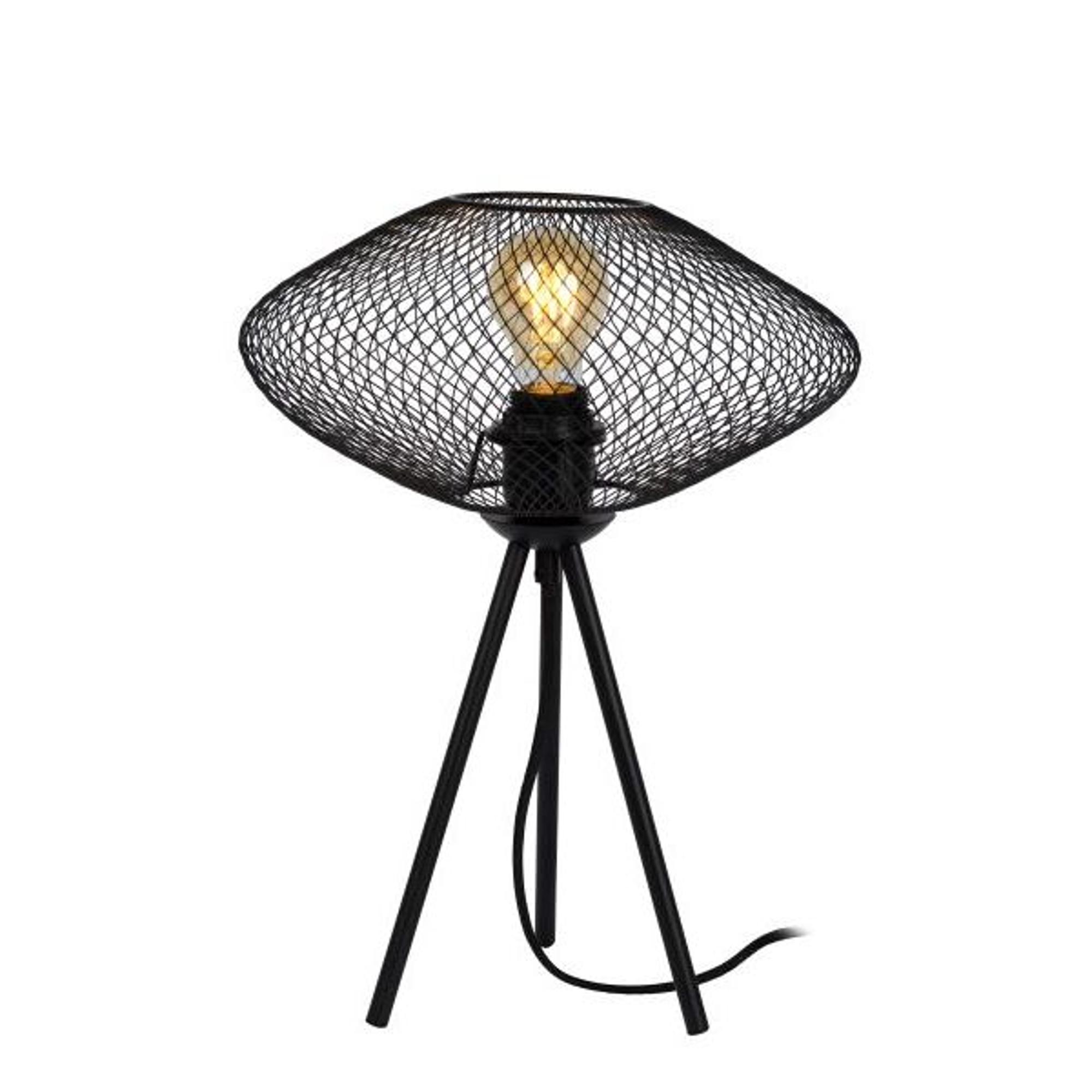 Lucide Mesh Table Lamp Ø30 Black