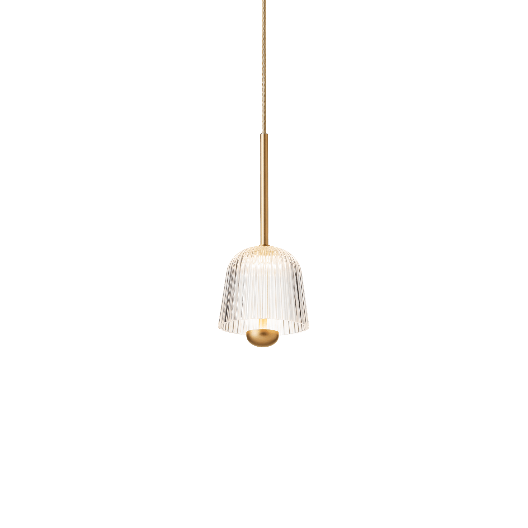 Nuura Asteea 1 Lampadario in Ottone Satinato/trasparente Trasparente
