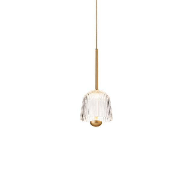 Nuura Asteea 1 Taklampa Satin/Mässing Transparent