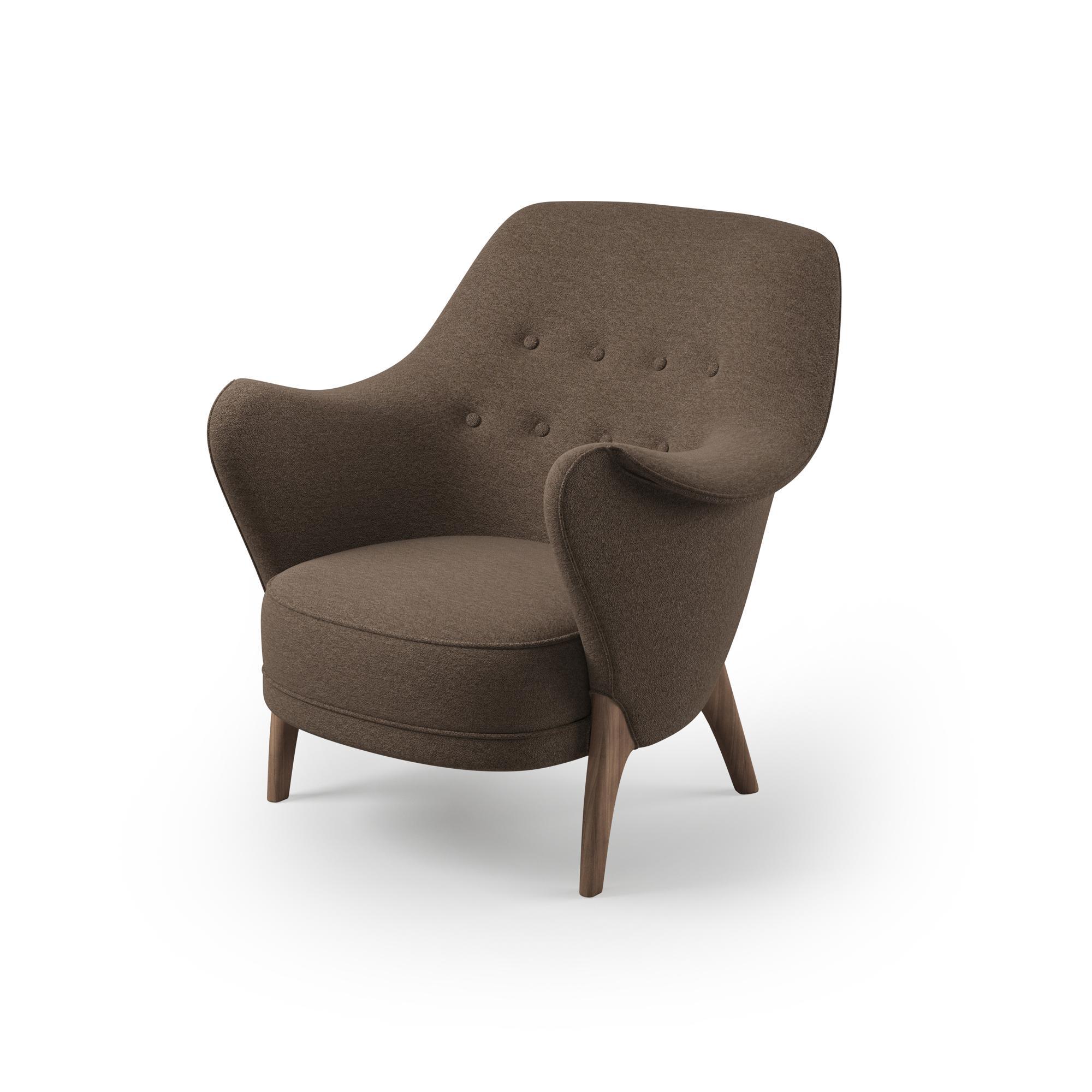 Warm Nordic Cocktail Armchair Barnum 10/Dark Taupe