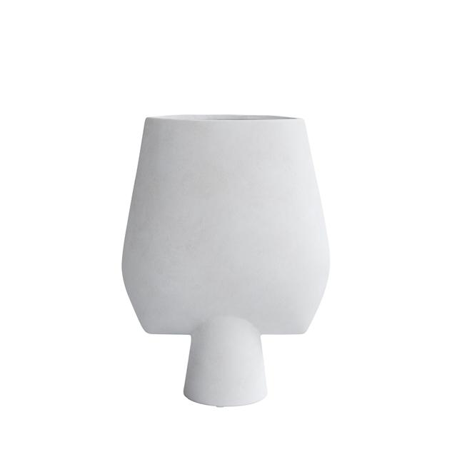 101 Copenhagen Sphere Vase Square Stor Bone White