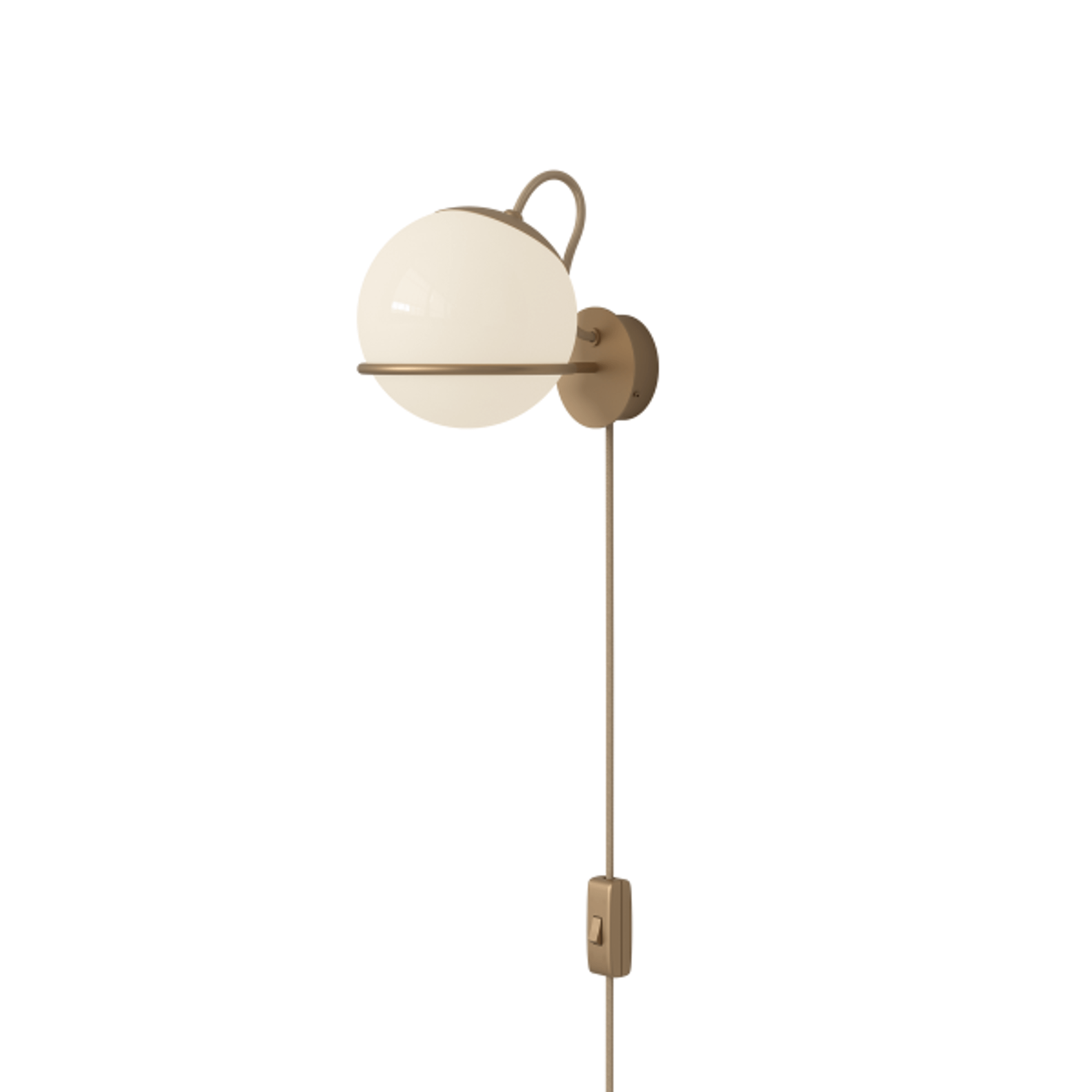 Astep Model 237/1 Wandlamp Champagne met Schakelaar