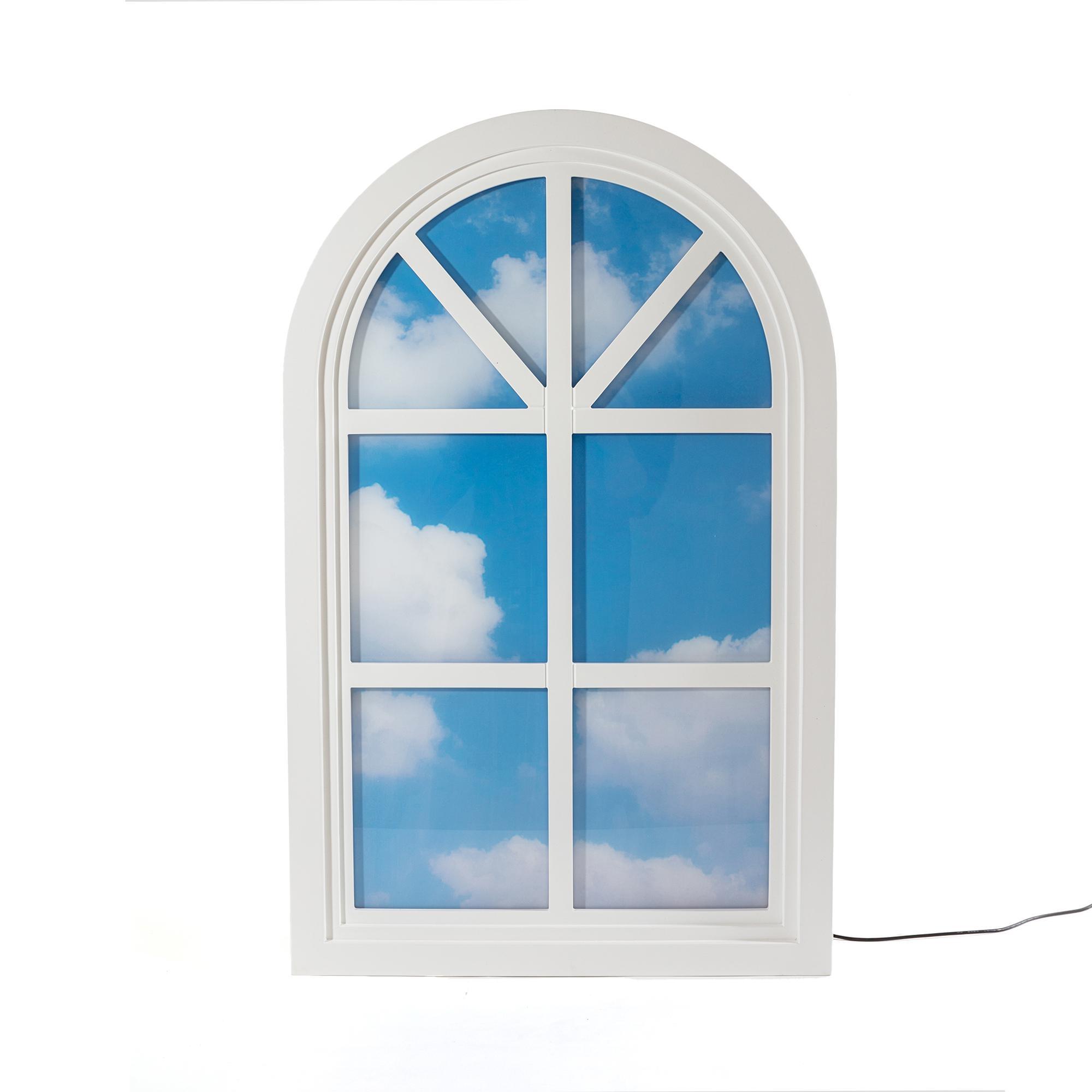 Seletti Windows Grenier Wandlamp Wit/ Blauw