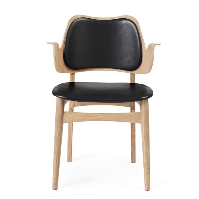 Billede af Warm Nordic Gesture Spisebordsstol med Sæde og Rygpolstring Egetræ/Prescott 207