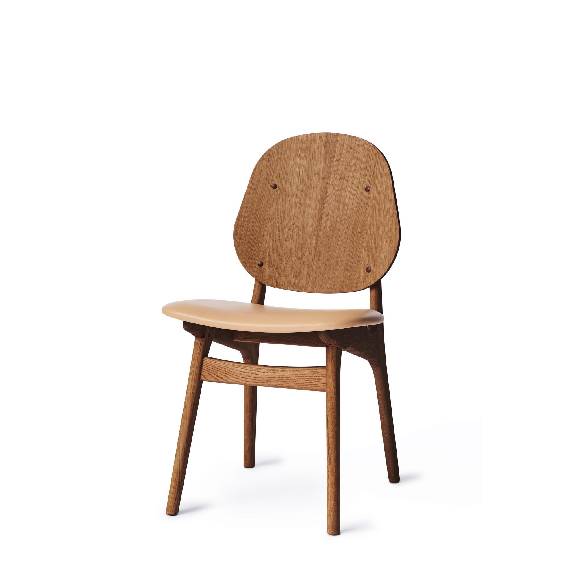 Lämmin Nordic Noble -ruokailutuoli Teak Oak/Soavé