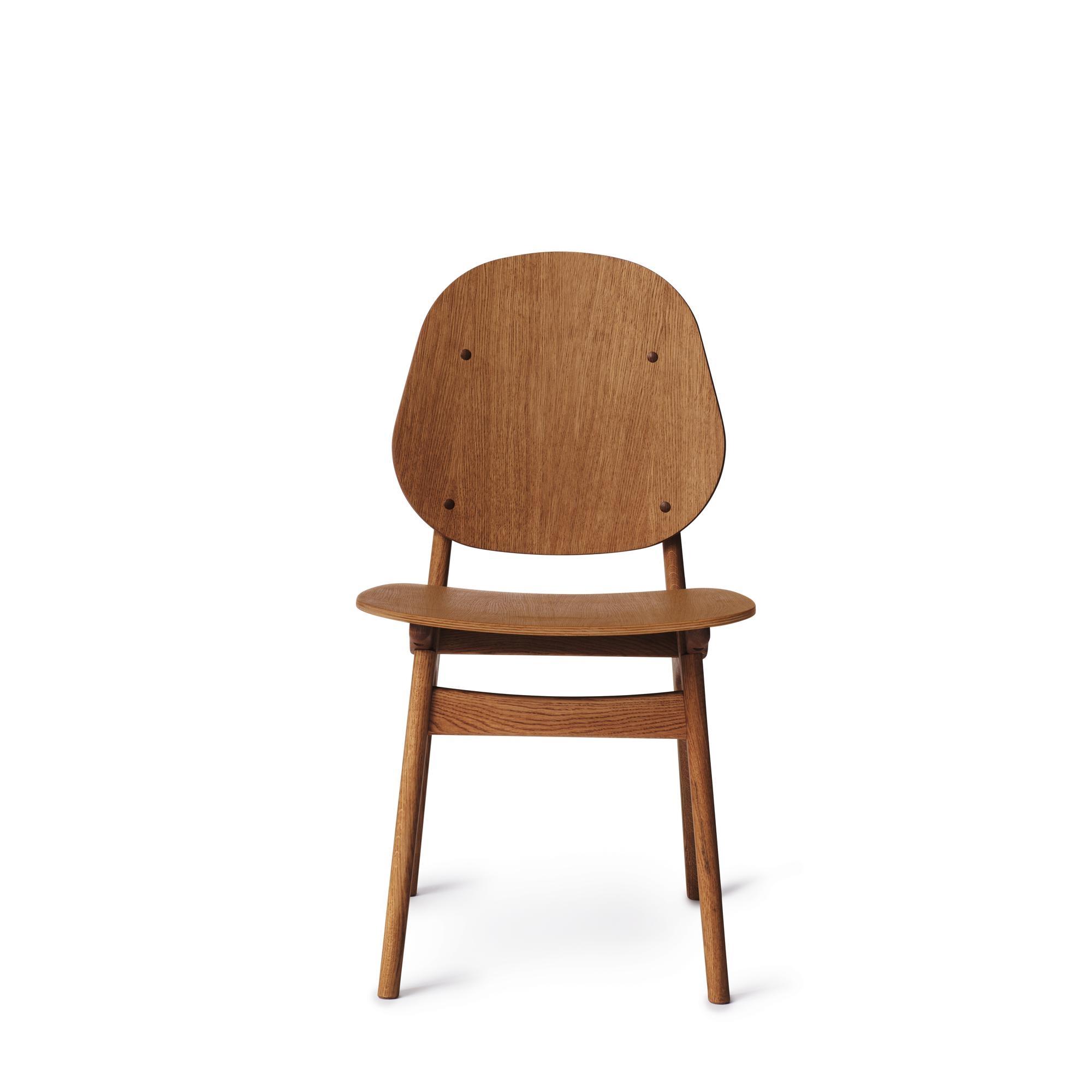 Silla de Comedor Noble Nórdica Cálida, Madera de Teca, Madera de Roble