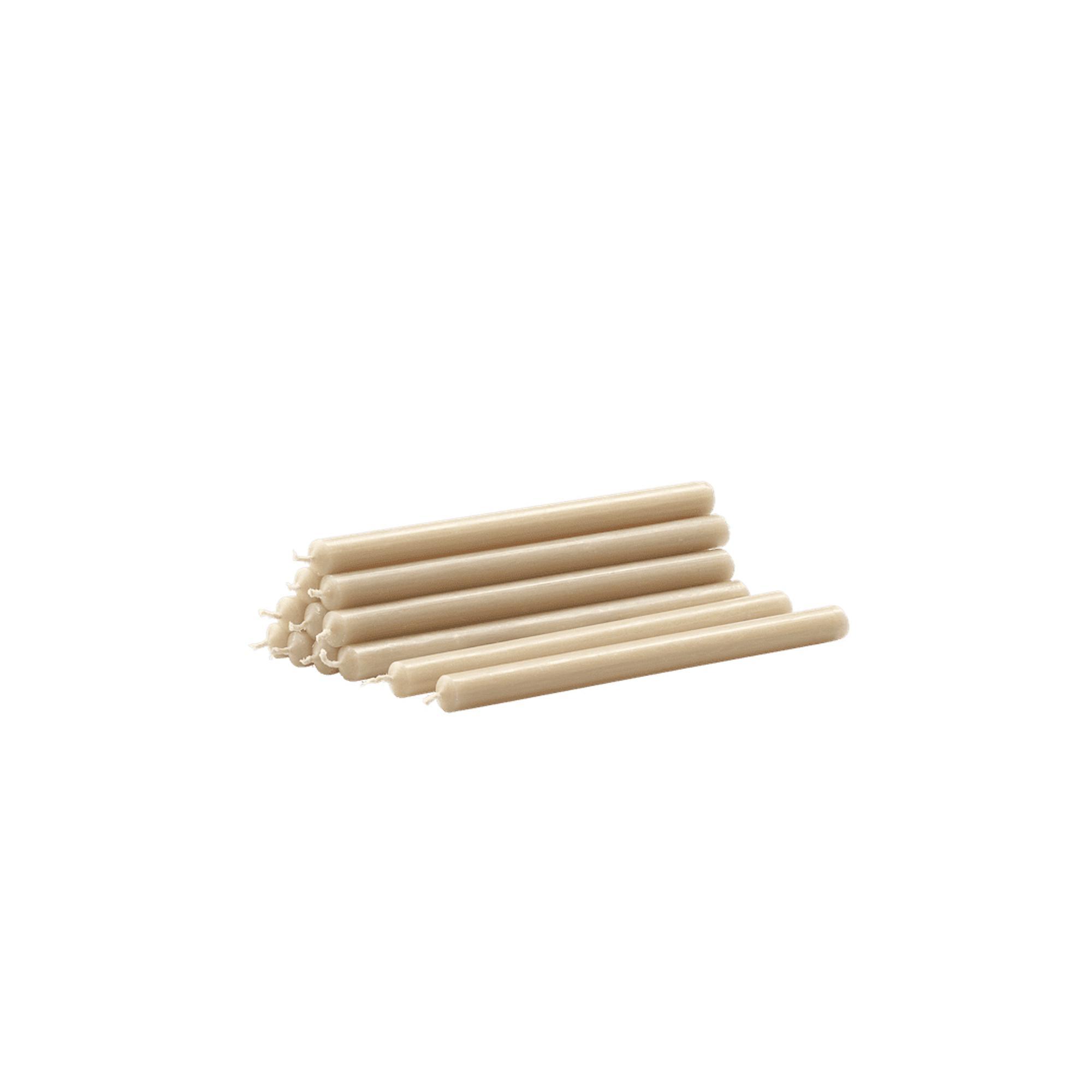 STOFF Nagel Sterinlys Paquete de 12 Beige