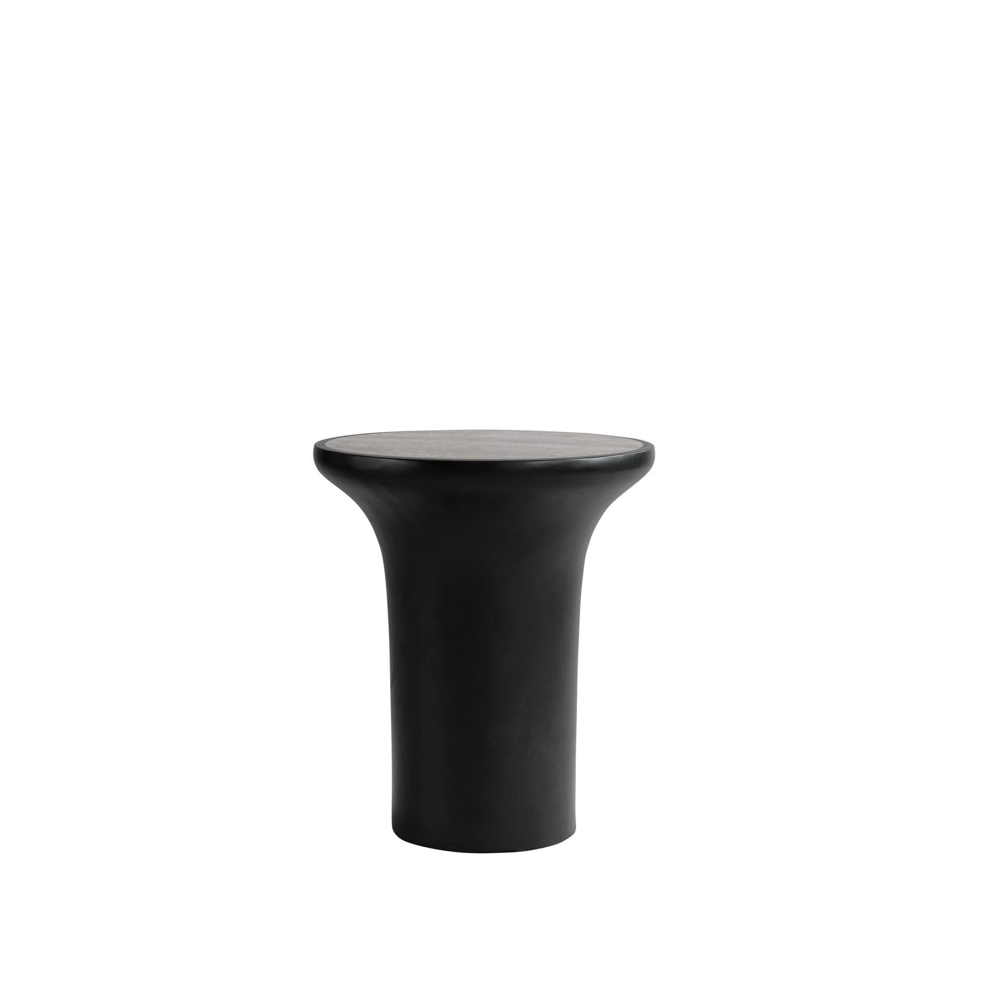 101 Copenhagen Trumpet -sivupöytä, korkea, hopeanvärinen travertiini