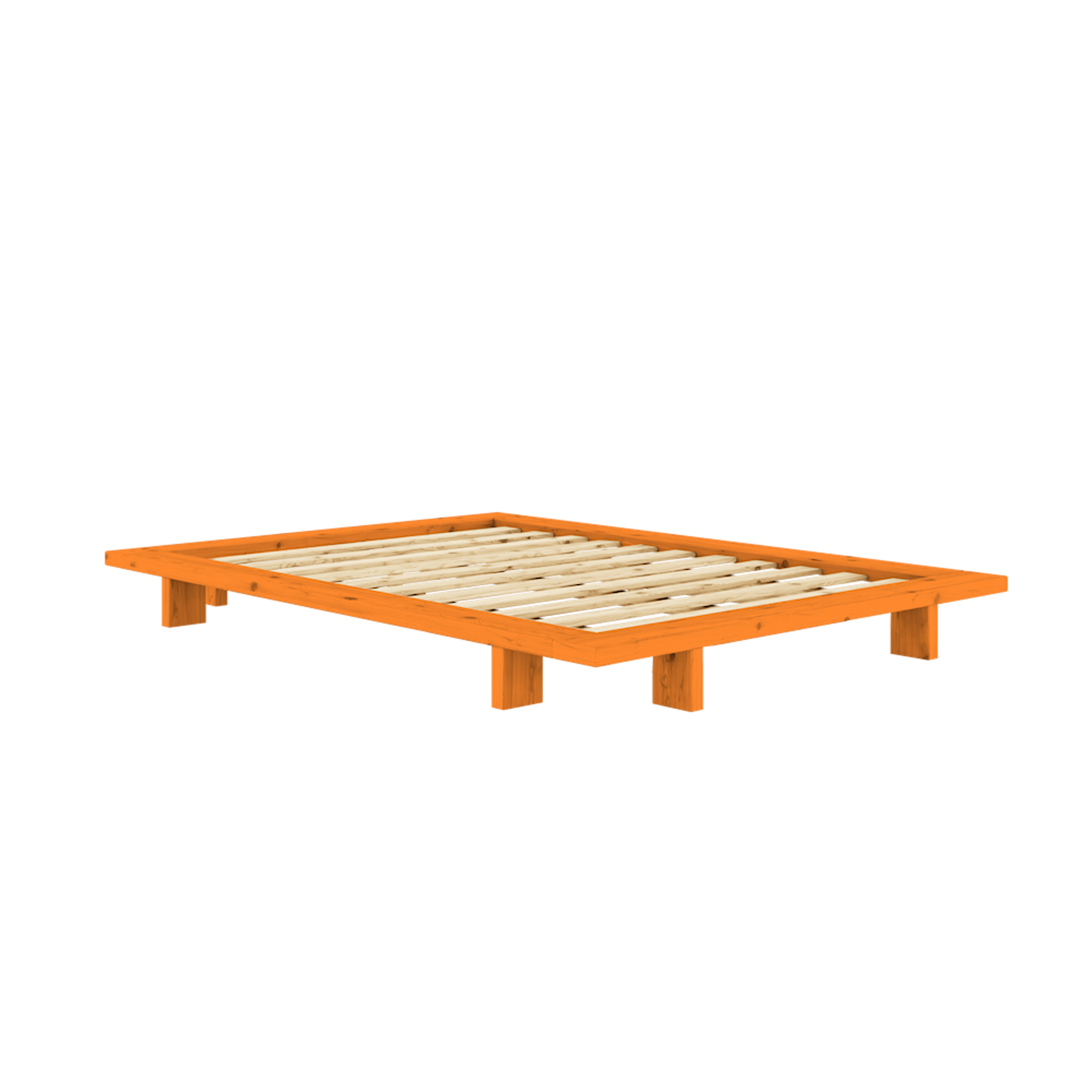 Karup Design Estructura de Cama Japonesa 140x200 Naranja Solar