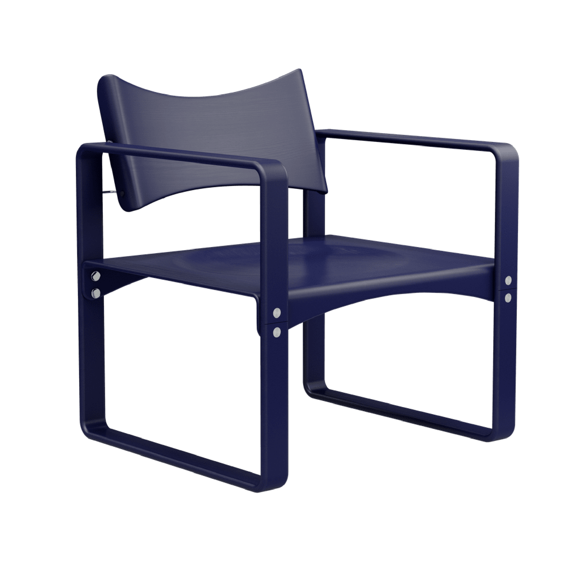 Verner Panton Serie 270 F Eetkamerstoel met Armleuningen Blauw