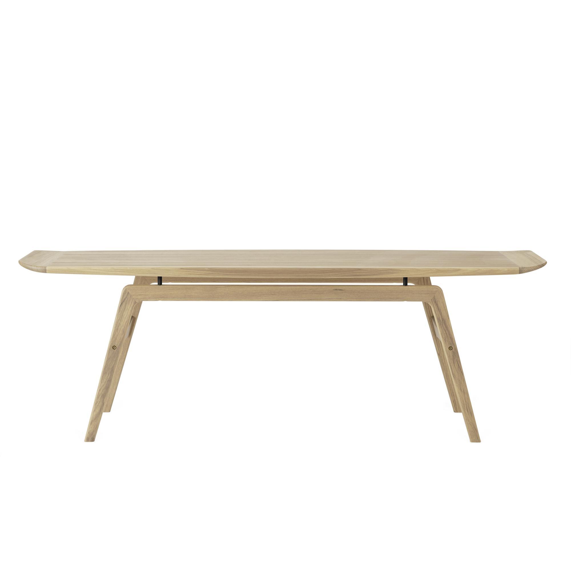 Warm Nordic Surfboard Coffee Table Oak