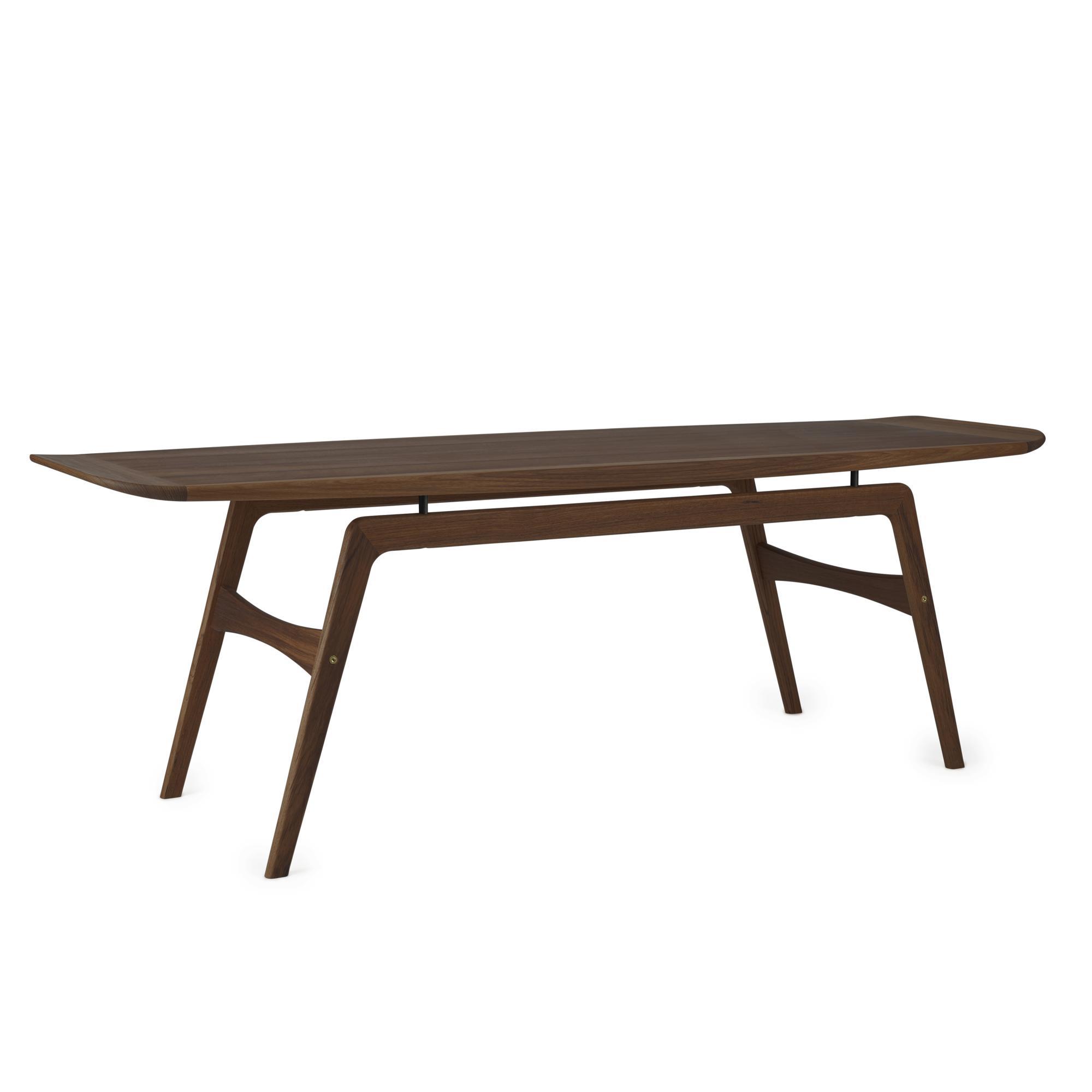 Warm Nordic Surfboard Coffee Table Walnut