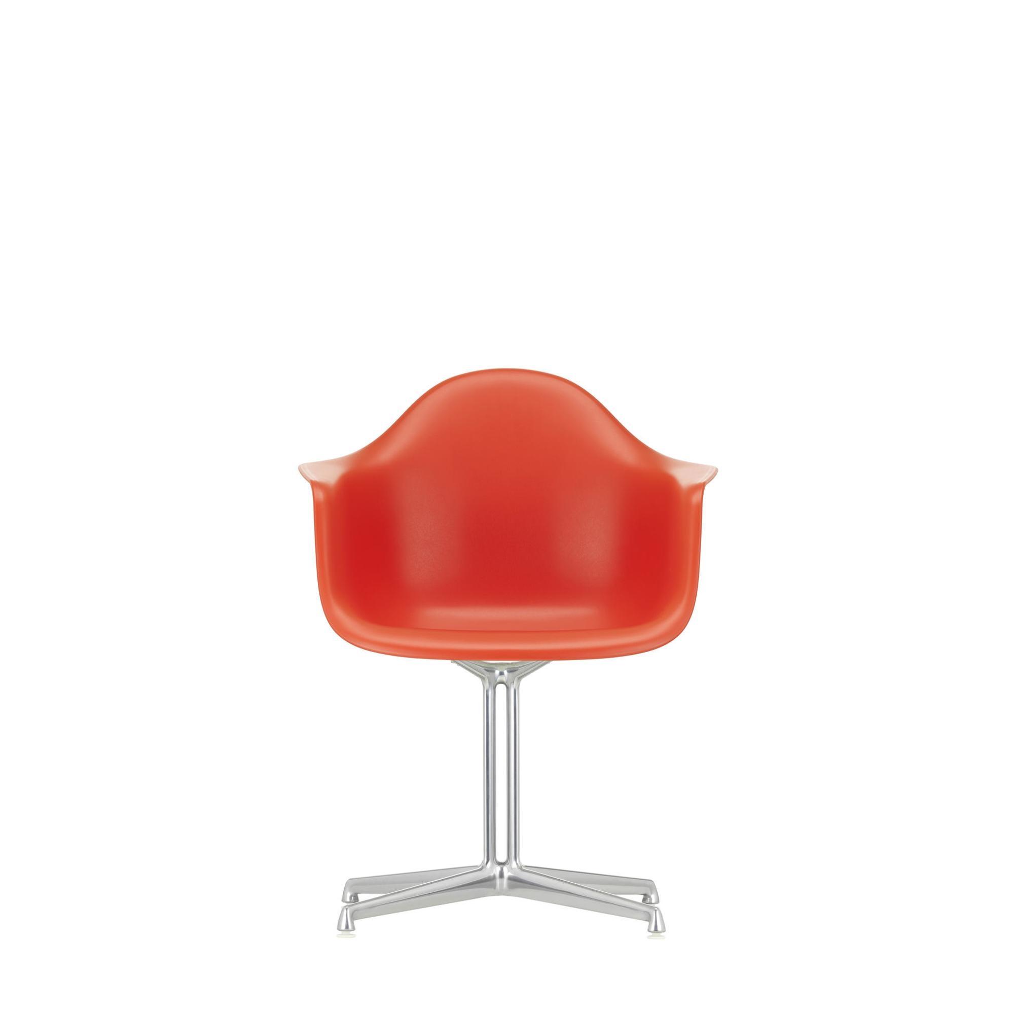 Sedia da pranzo Vitra Eames Plastic DAL RE Poppy Red/ Cromo