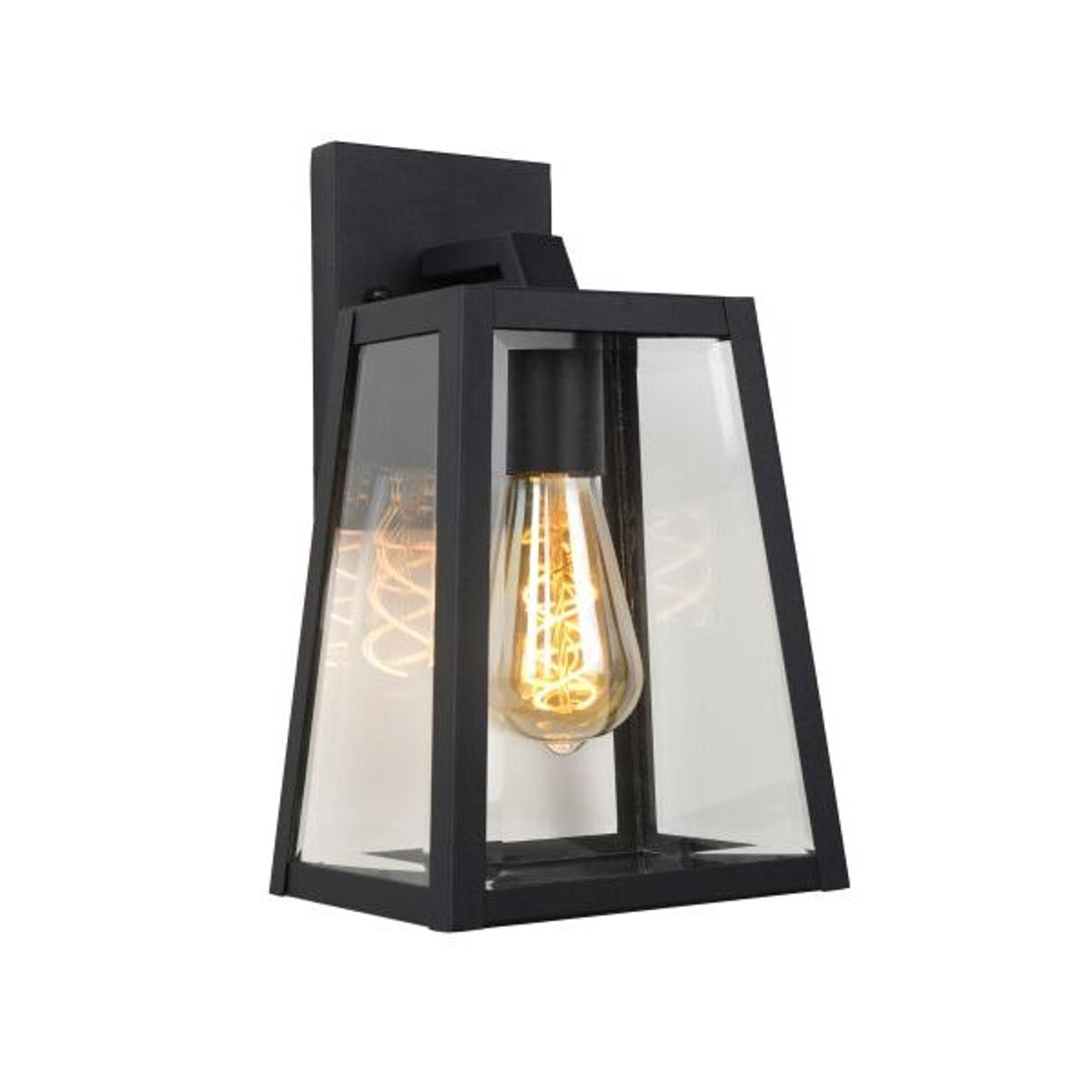 Lucide Matslot Outdoor Wall Lamp Large Black