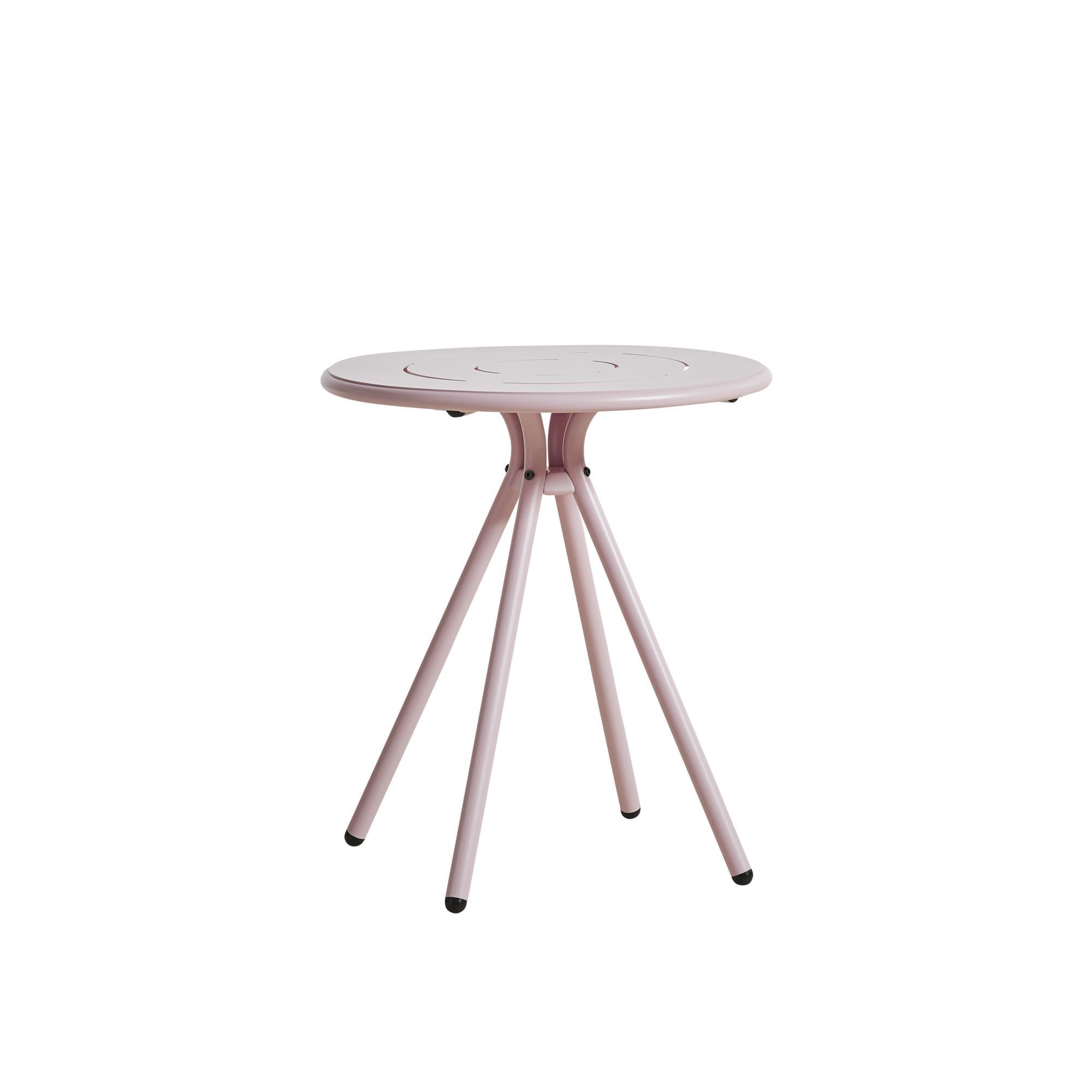 Woud Ray Rundt Café Bord Pink