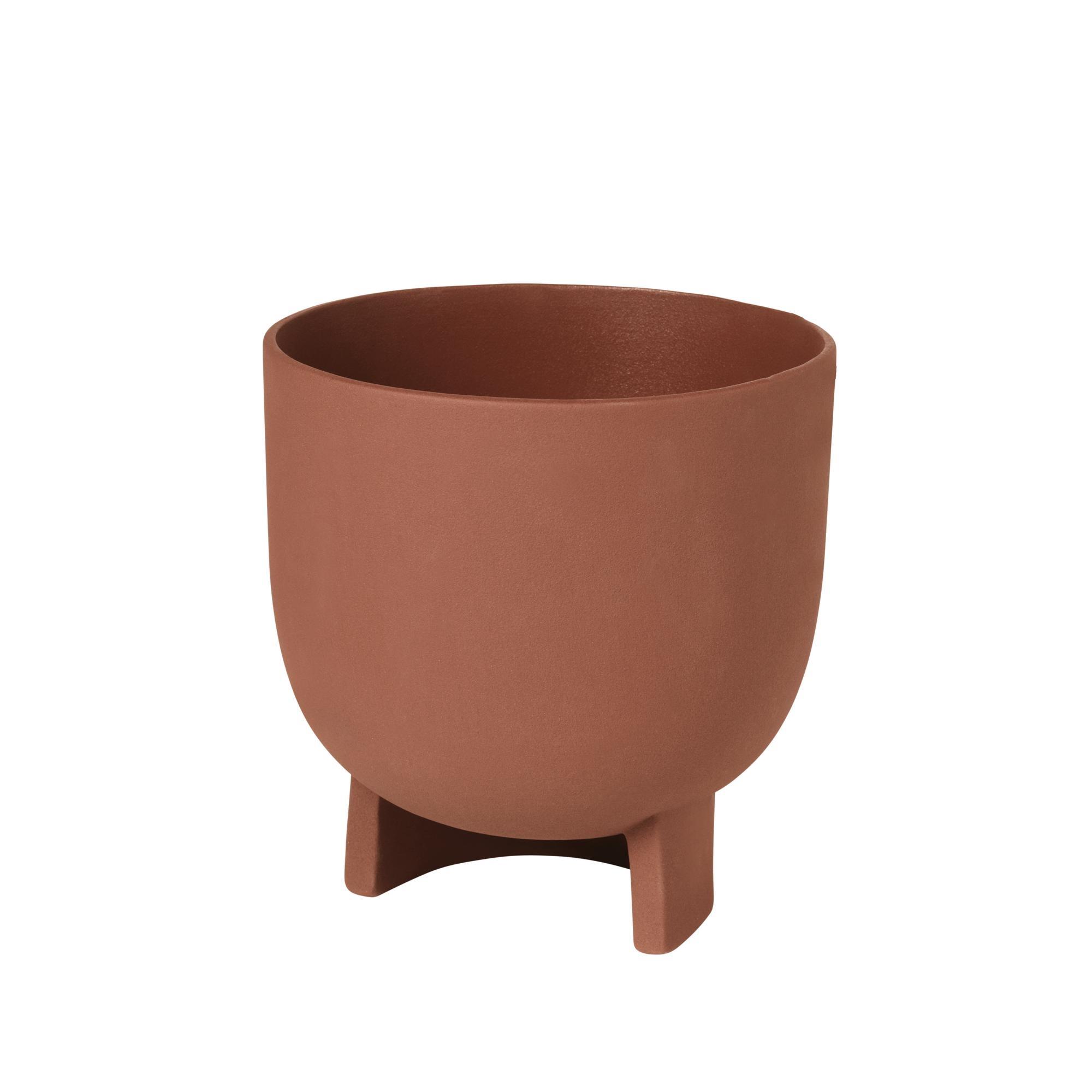 Kristina Dam Studio Serene Pot de Fleurs Terre Cuite Rouge Grand