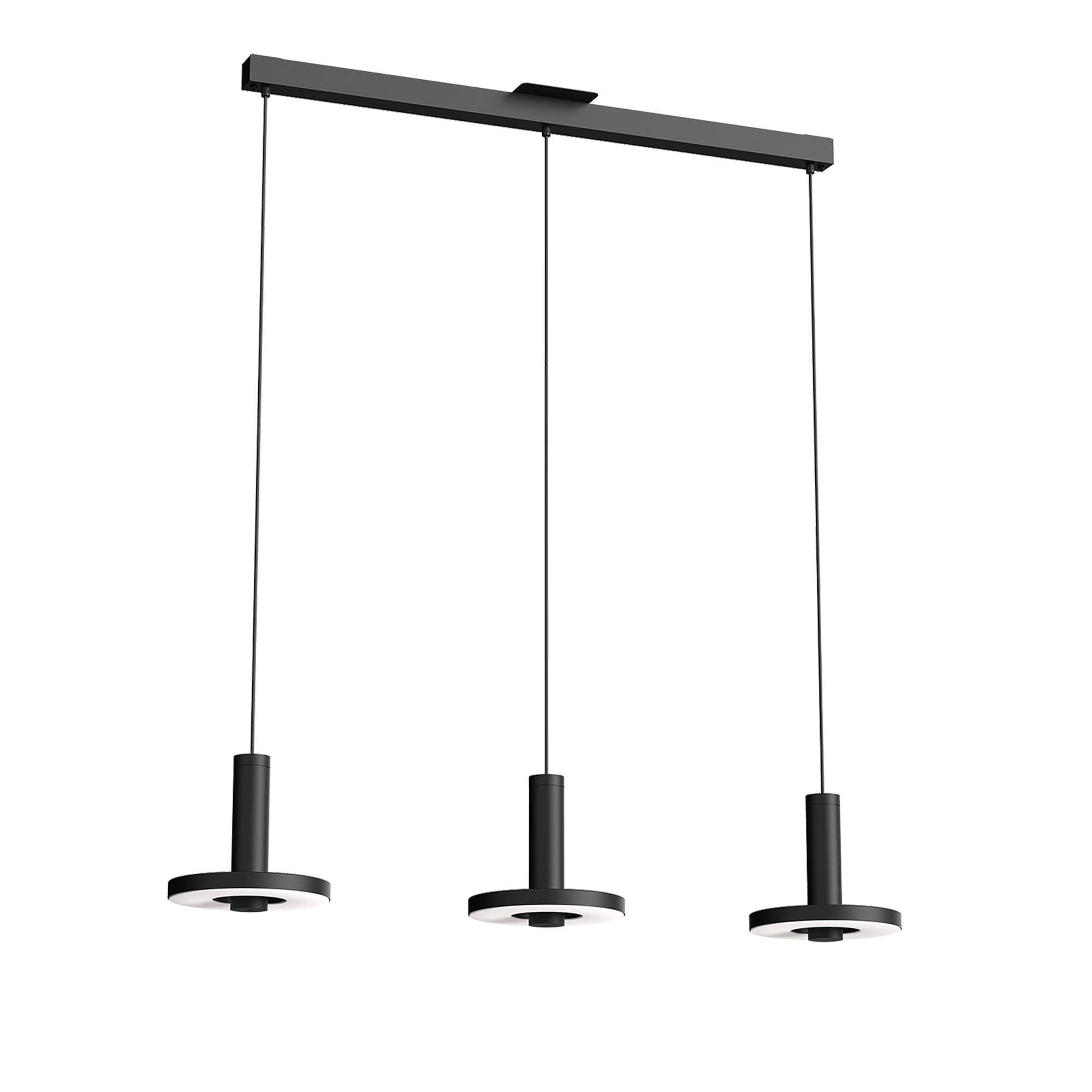 Tonone Beads 3 Lampa wisząca Rząd Smokey Black