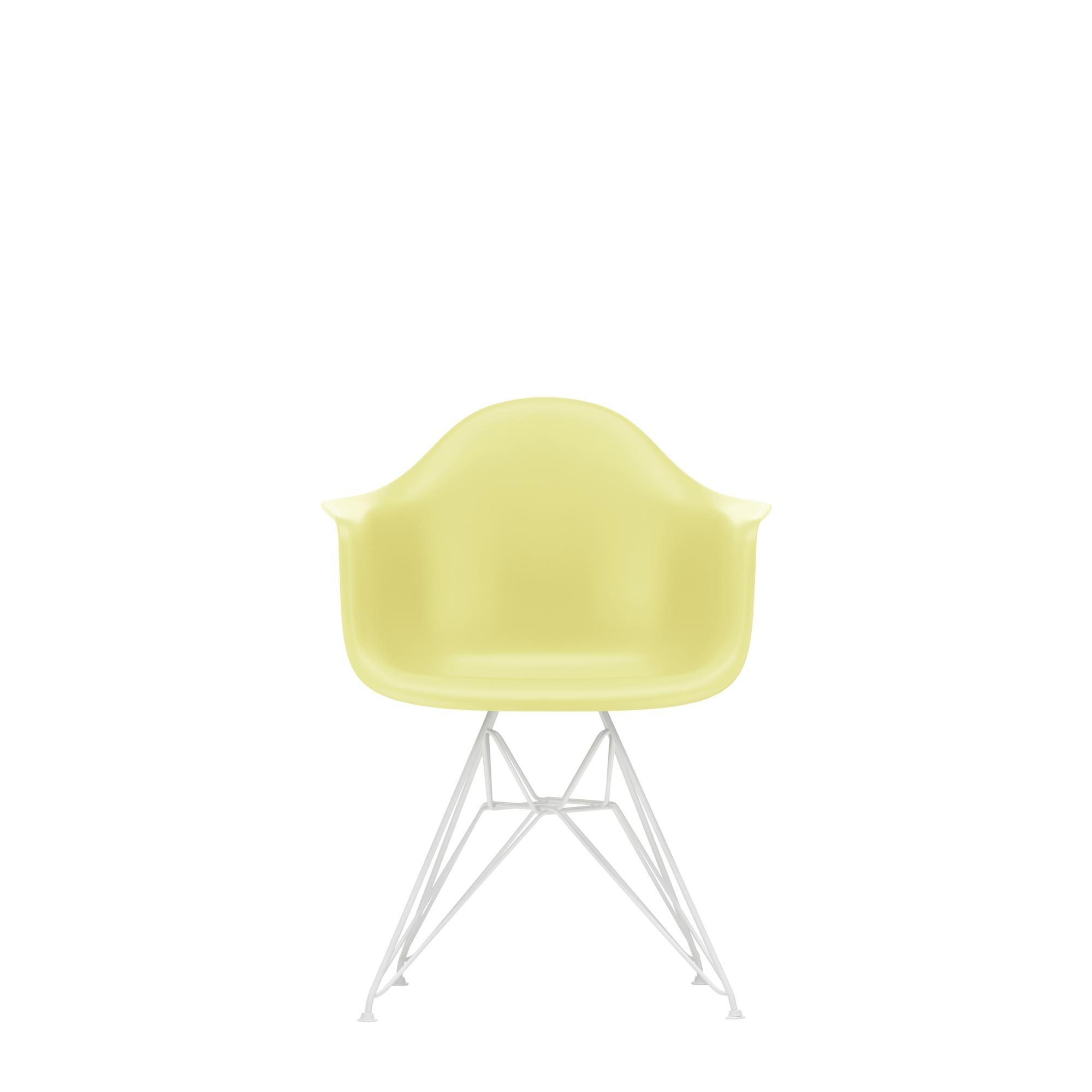 Silla de Comedor Vitra Eames Plastic RE DAR Color Limón/ Blanco