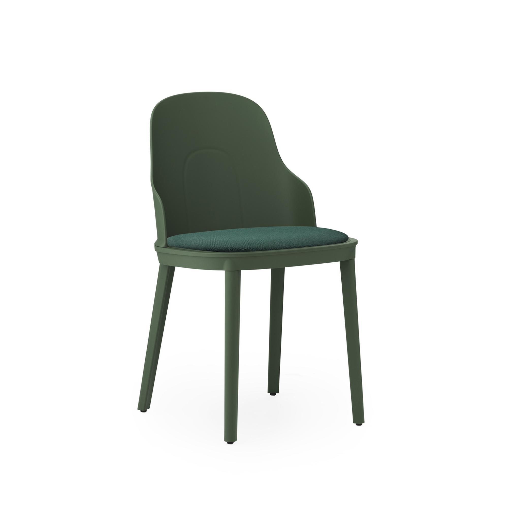 Normann Copenhagen Silla de Comedor Allez Tapizada en Lona Verde Park