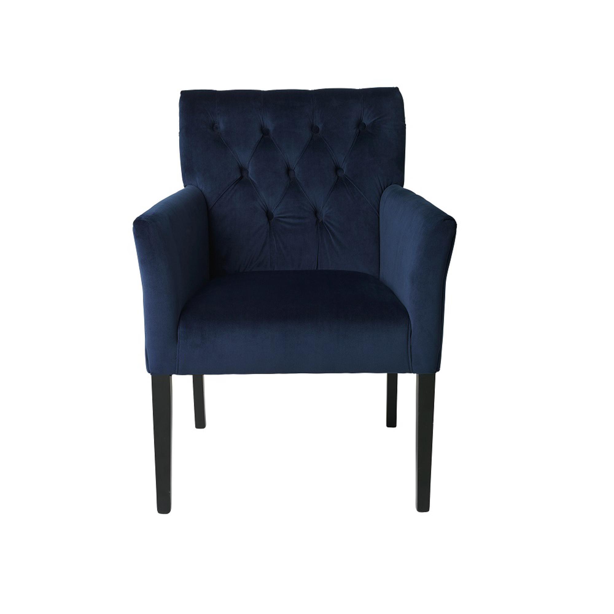 Cozy Living Sander Spisebordsstol Fløjl/Royal Blue