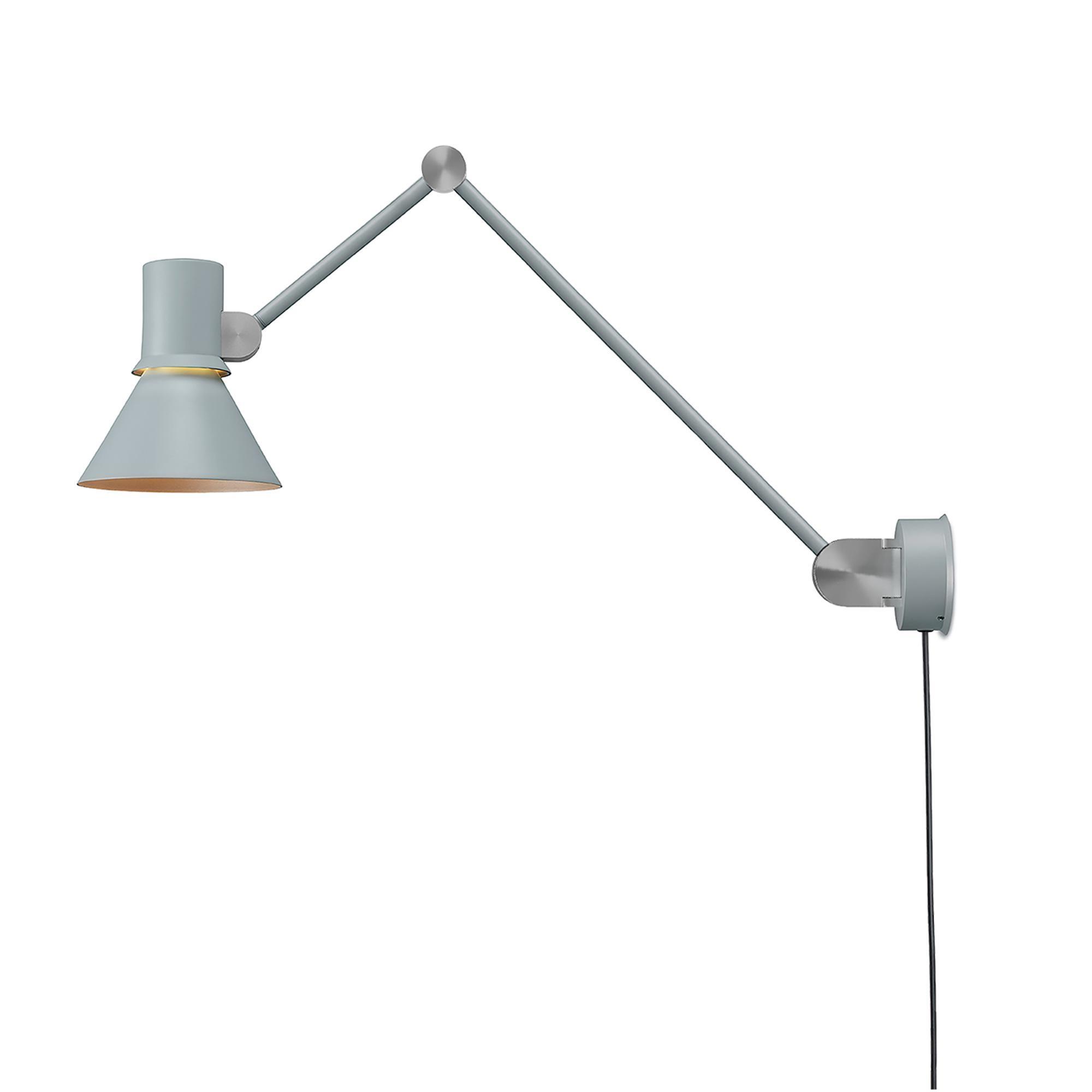 Anglepoise Type 80 W3 Wall Lamp with Cord Gray Mist