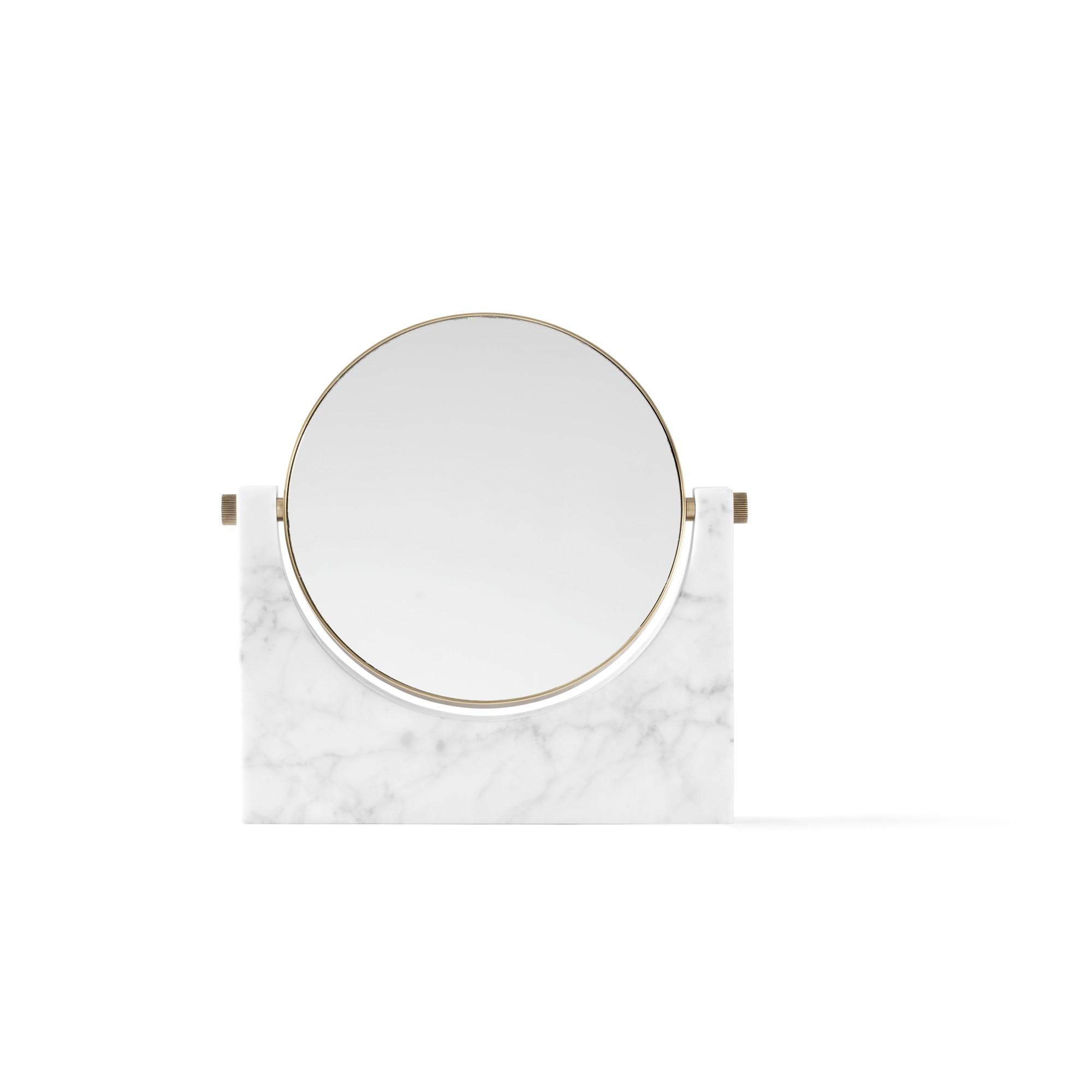 Audo Pepe Marmor Spiegel Messing/ Carrara Marmor