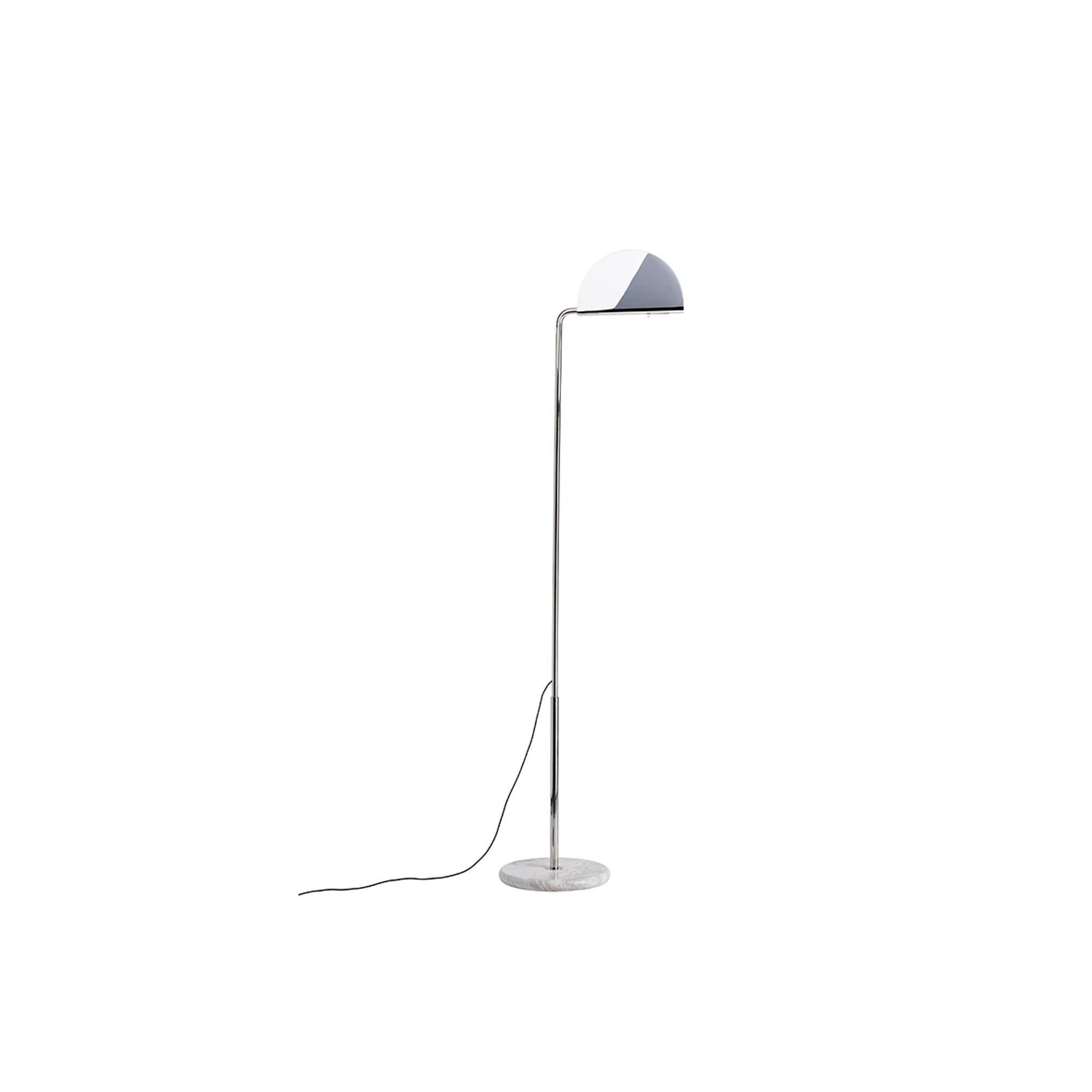 DCWéditions Mezzaluna Floor Lamp Chrome