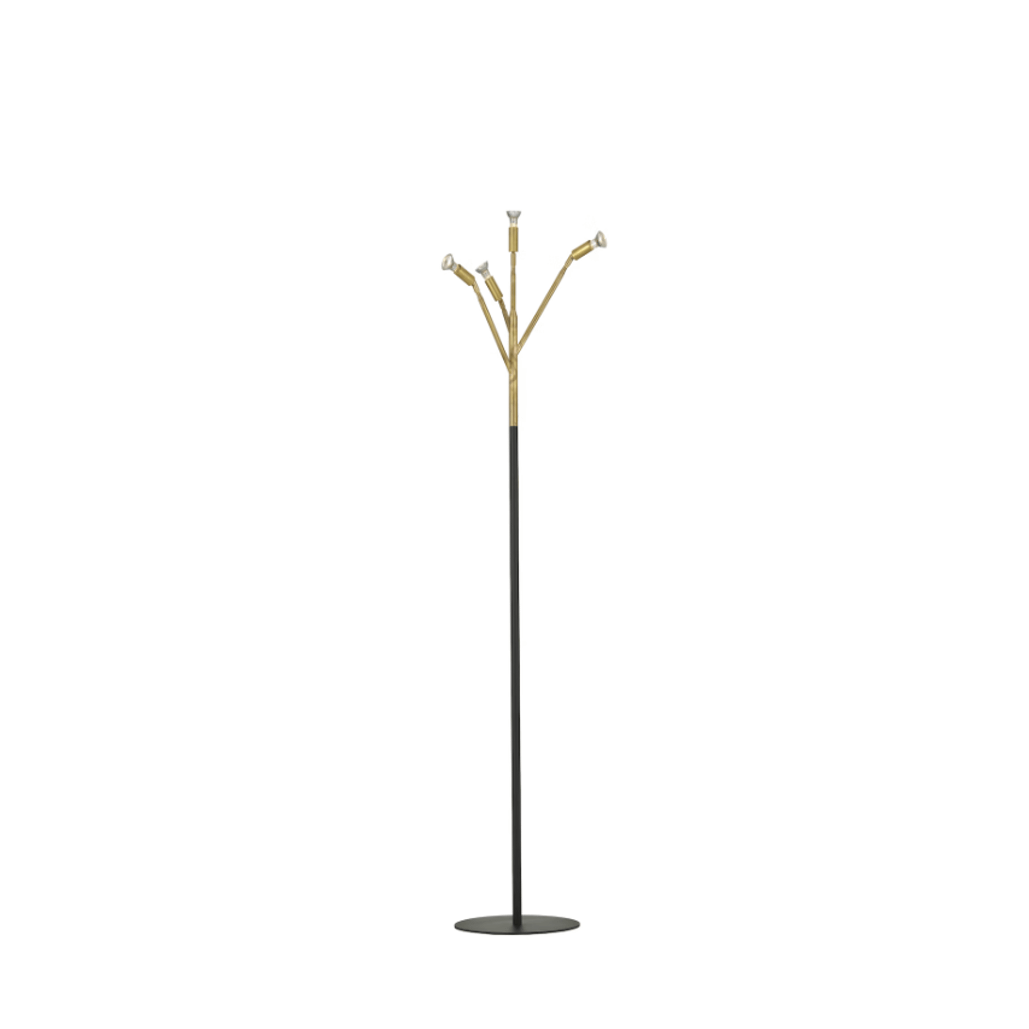 Örsjö Kvist Floor Lamp 4 Arms Brass/ Black