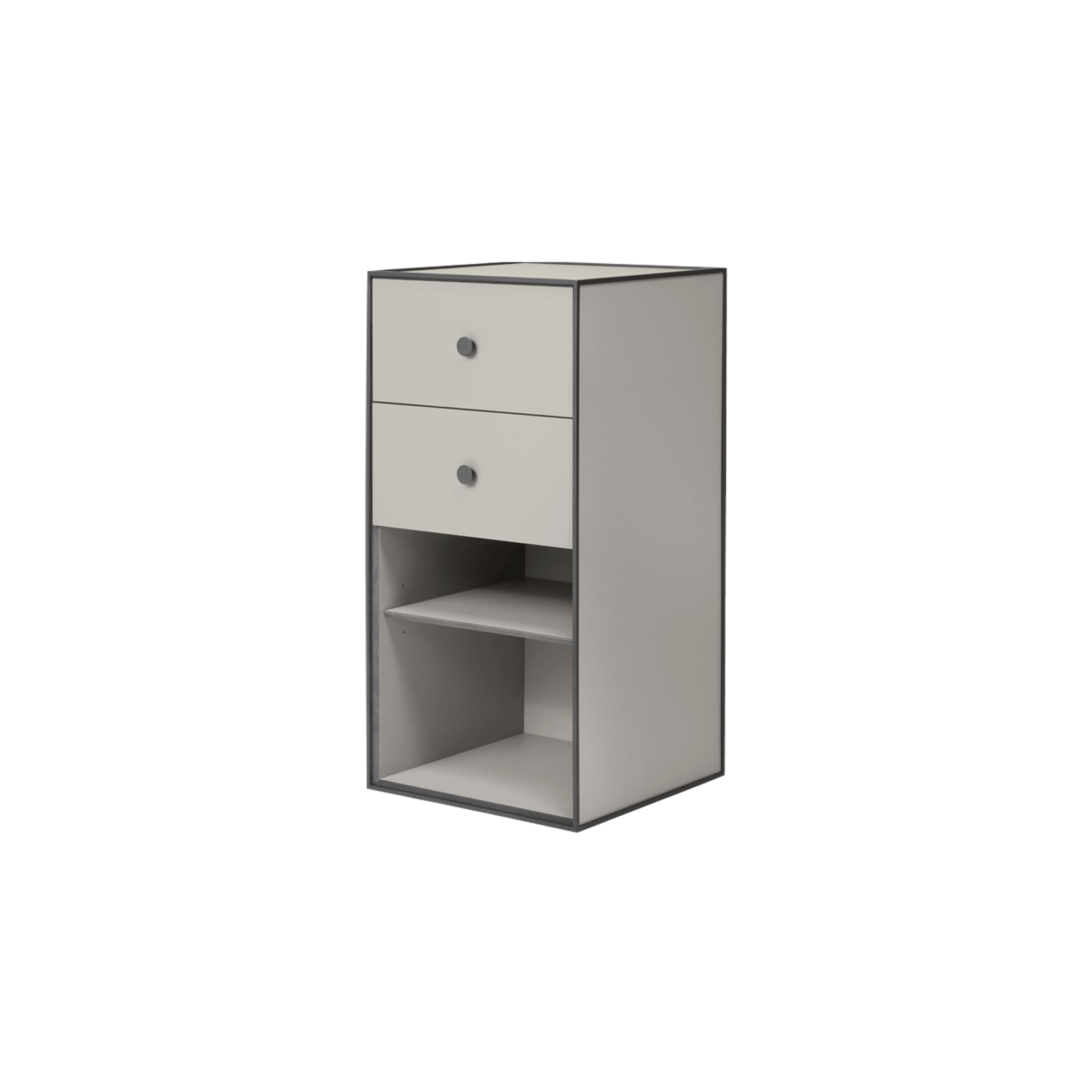 Audo Frame Cabinet 70 Hyllyllä Ja 2 Laatikkoa Hiekkaa