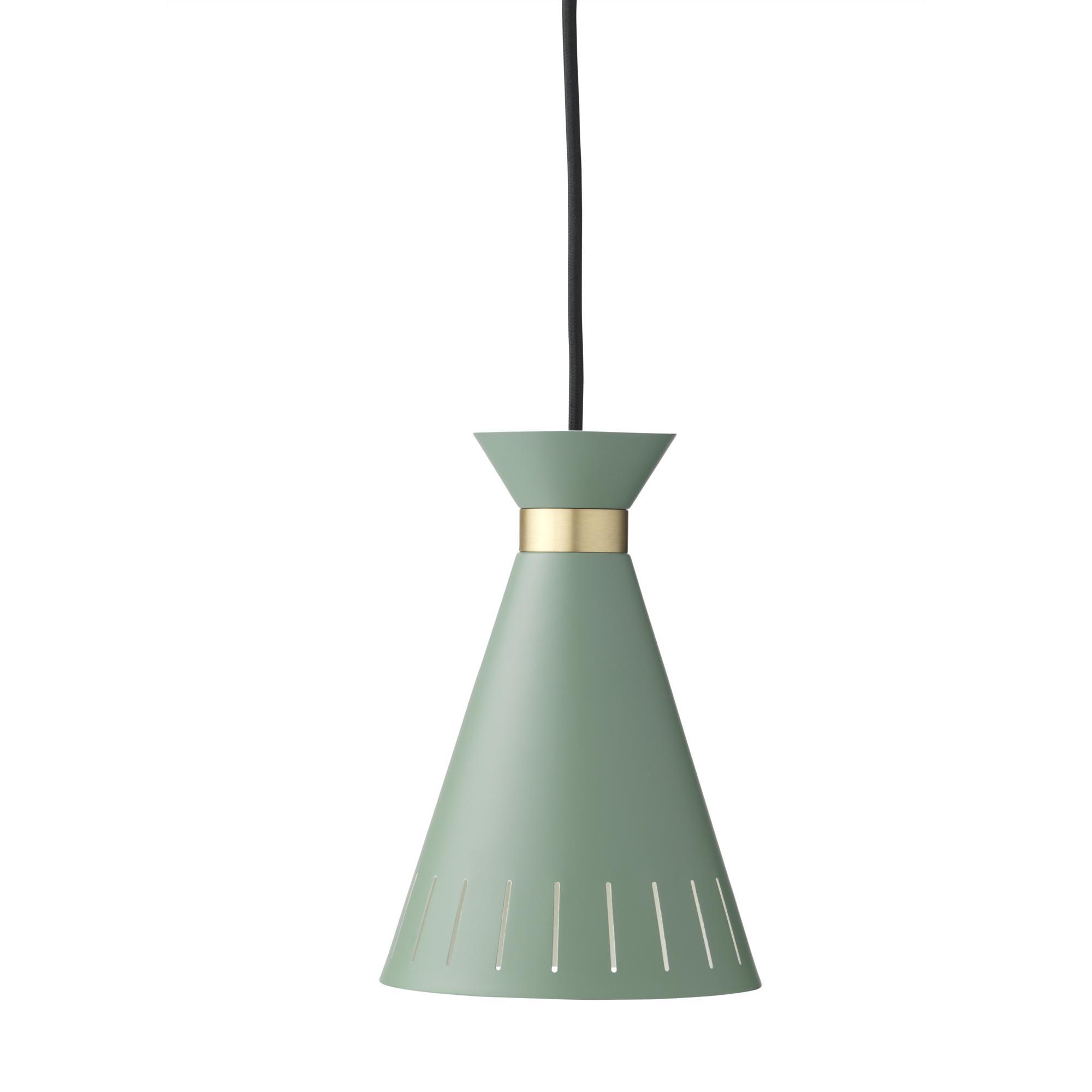 Warm Nordic Cone Lampadario Verde Polvere