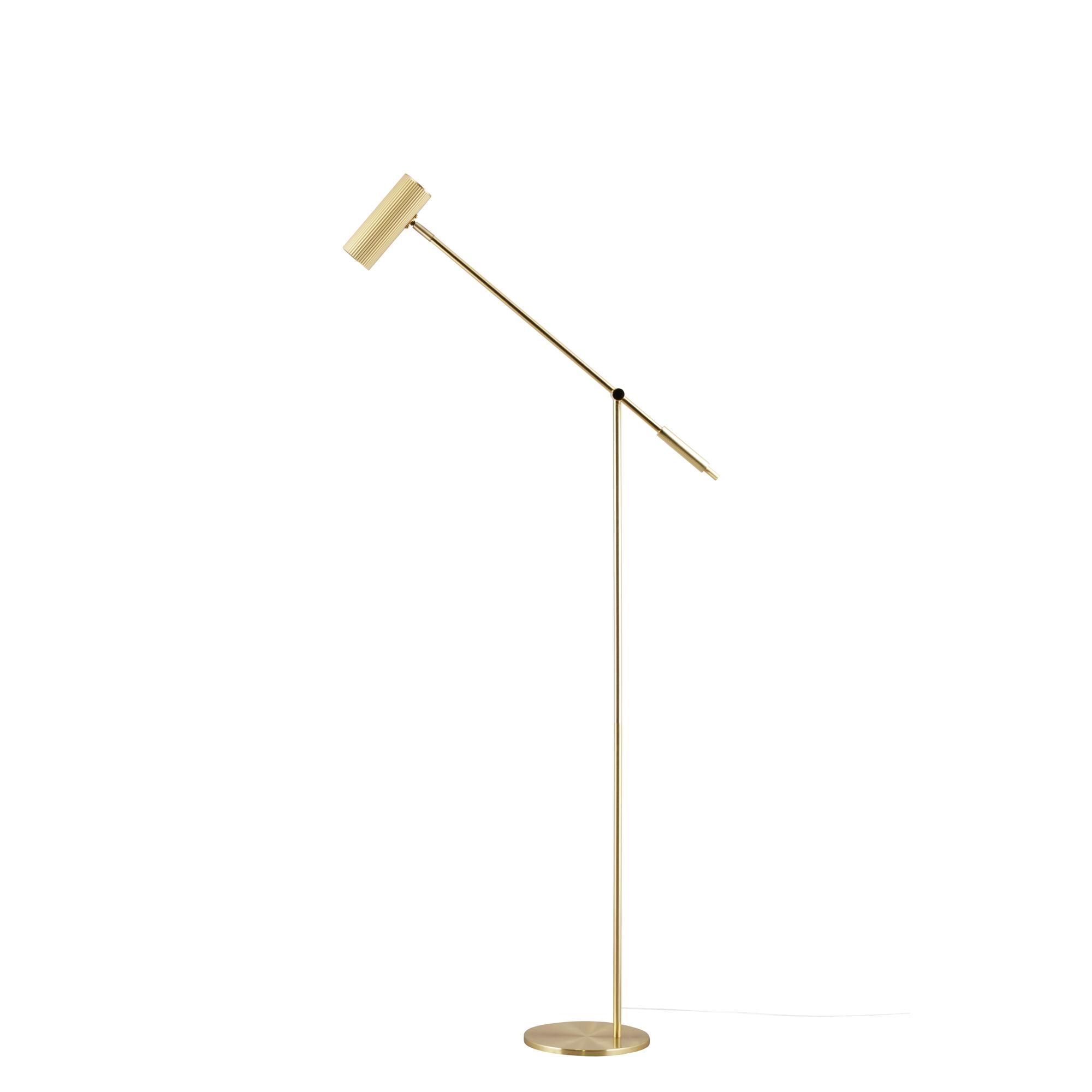 Globen Lighting Hubble Read Floor Lamp Brushed Brass