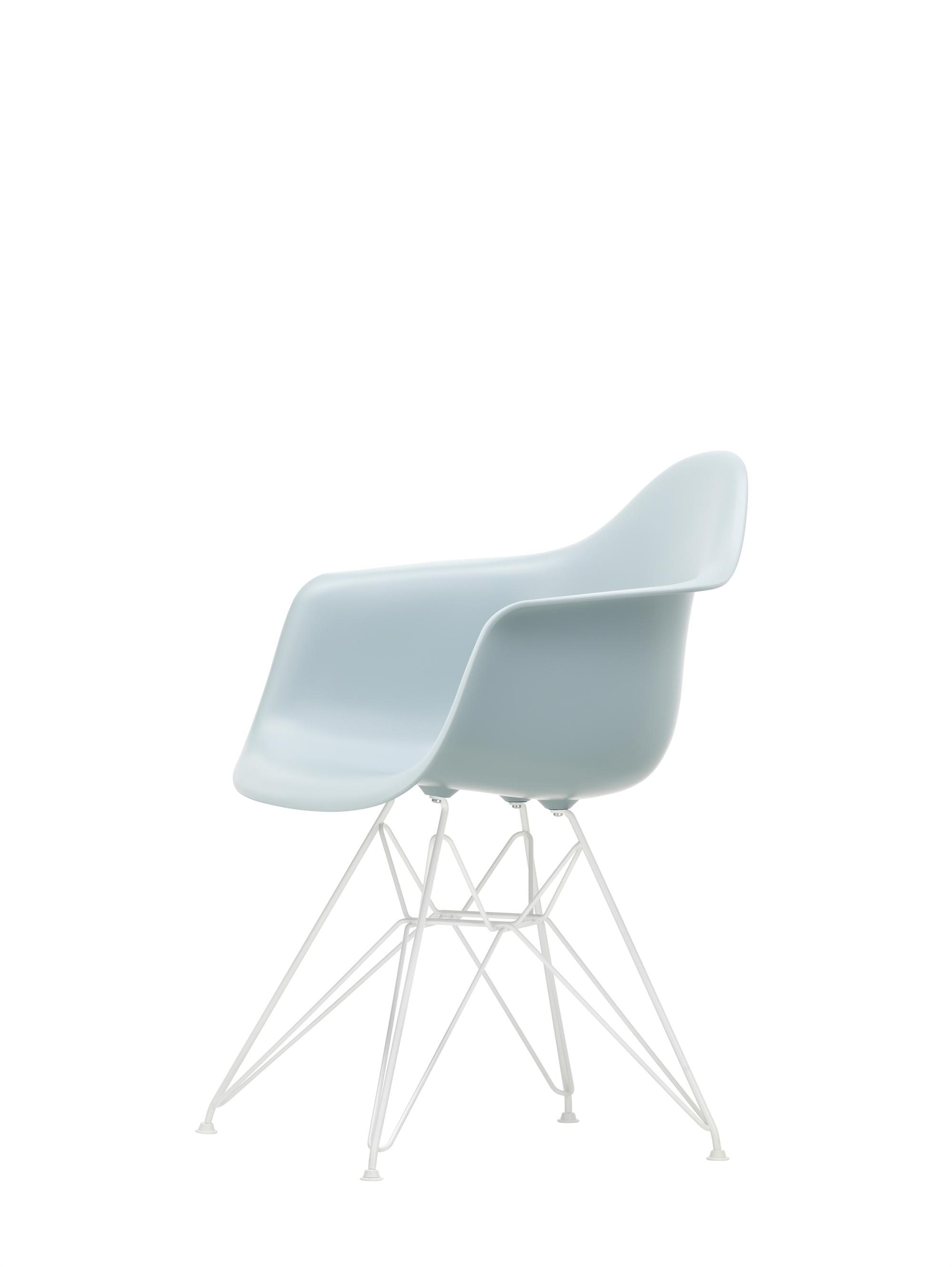 Vitra Eames Plastic DAR Spisebordsstol RE Ice Grey/Hvid