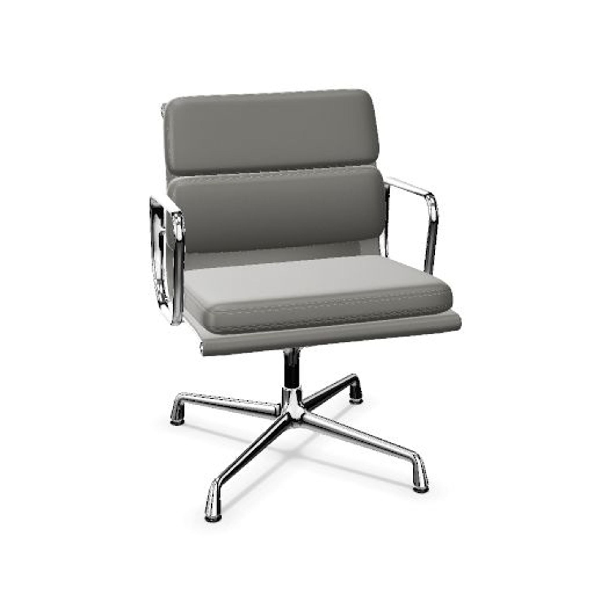 Vitra Soft Pad EA 208 Kontorstol Med Swivel Dim Grey/Krom