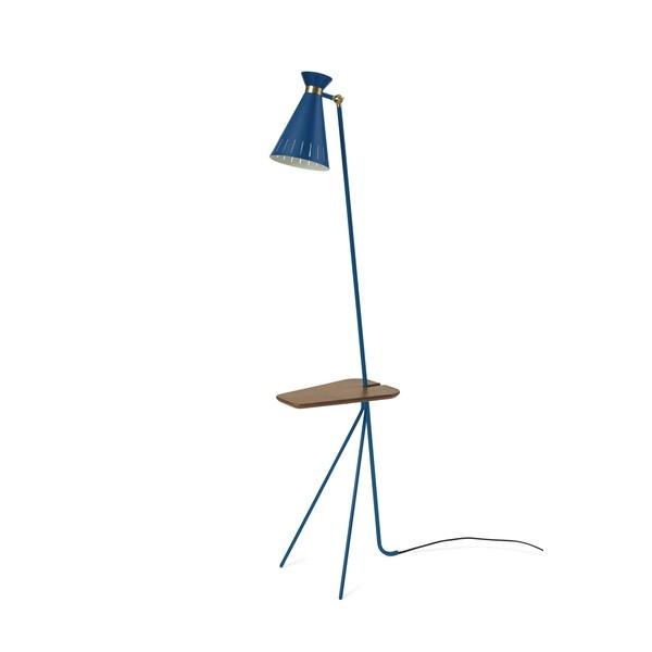 Warm Nordic Cone Lampadaire Avec Tableau Bleu Azur