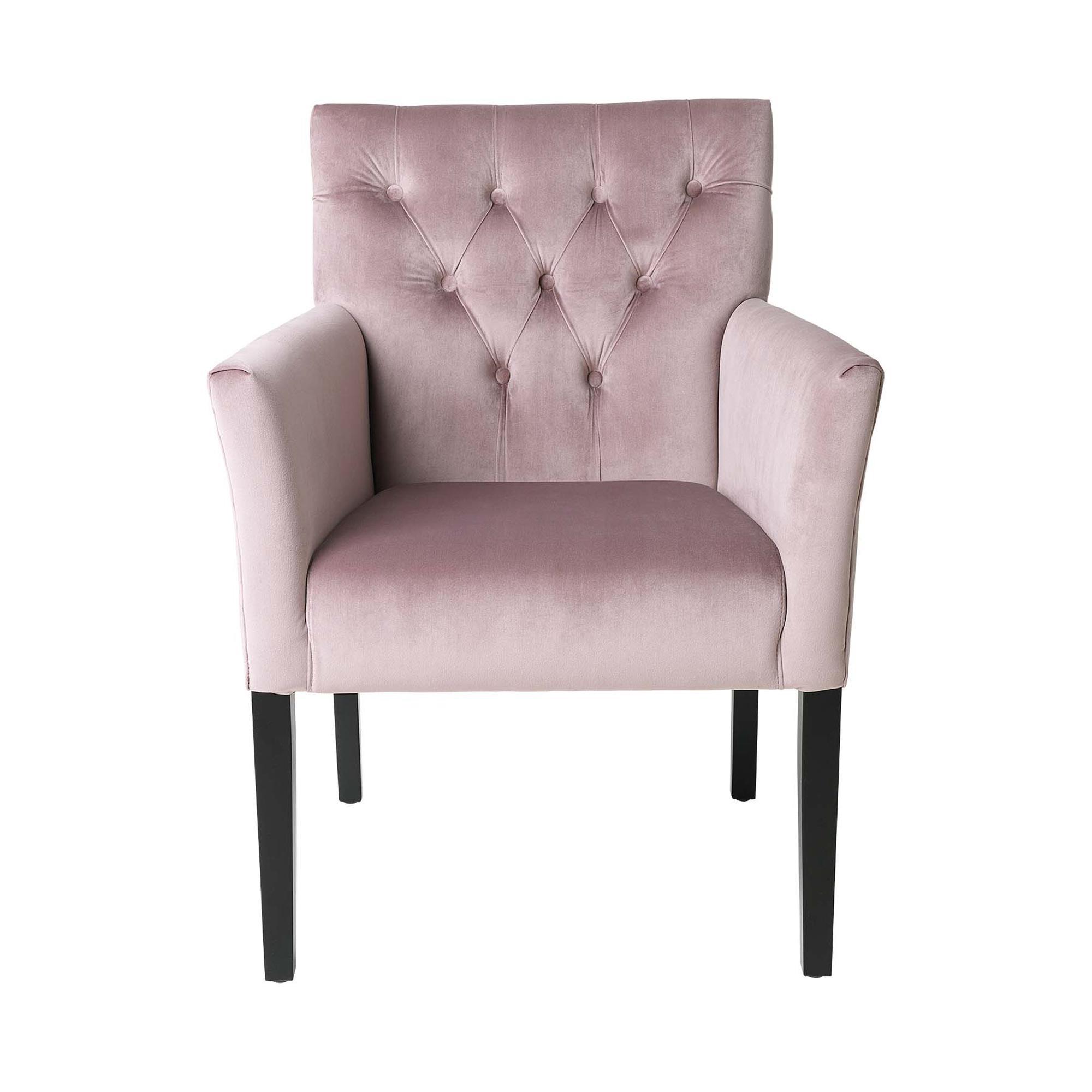 Cozy Living Sander Esszimmerstuhl Samt/Altrosa