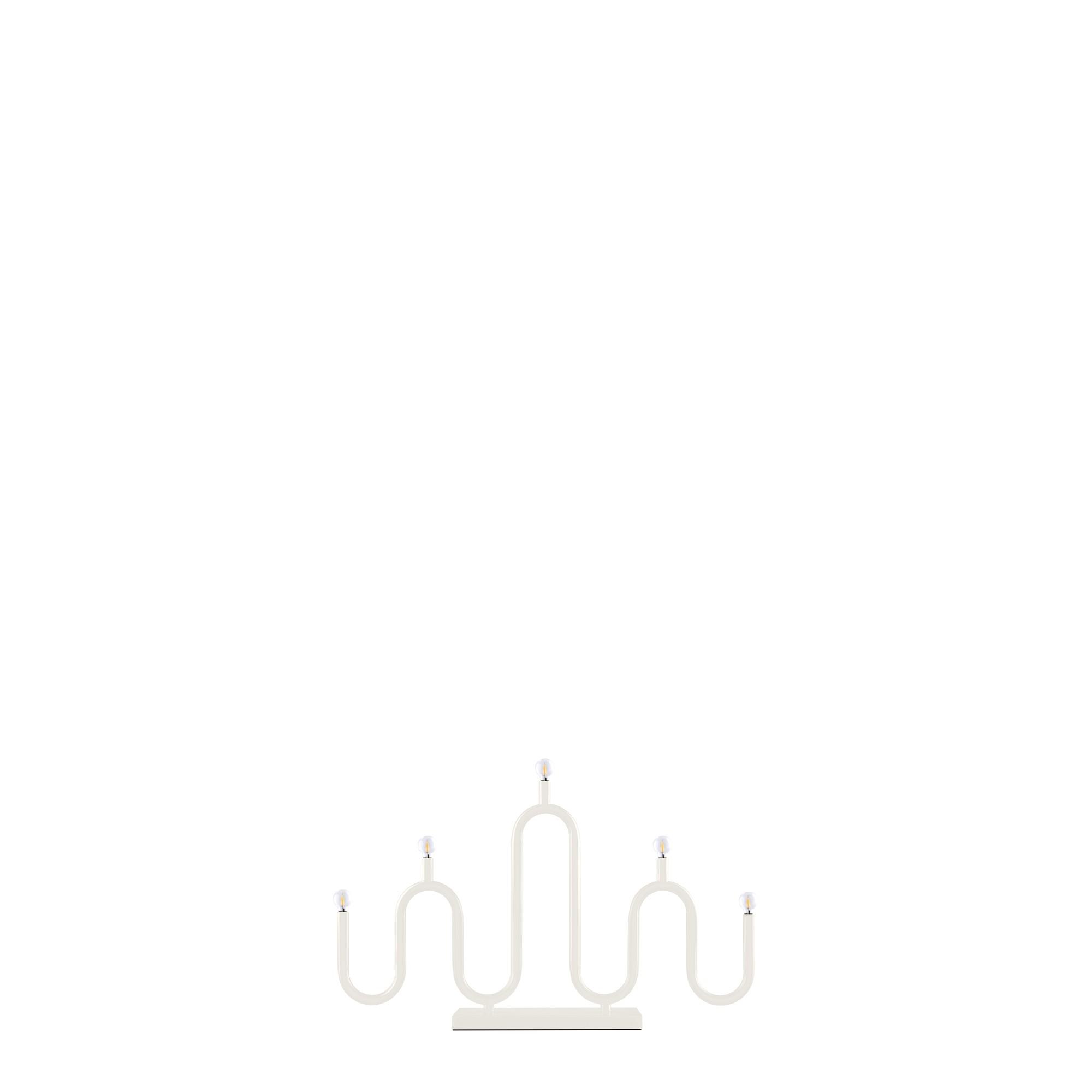 Globen Lighting Noel 5 Advent Kaarshouder/Draagbare Lamp Ivoorwit