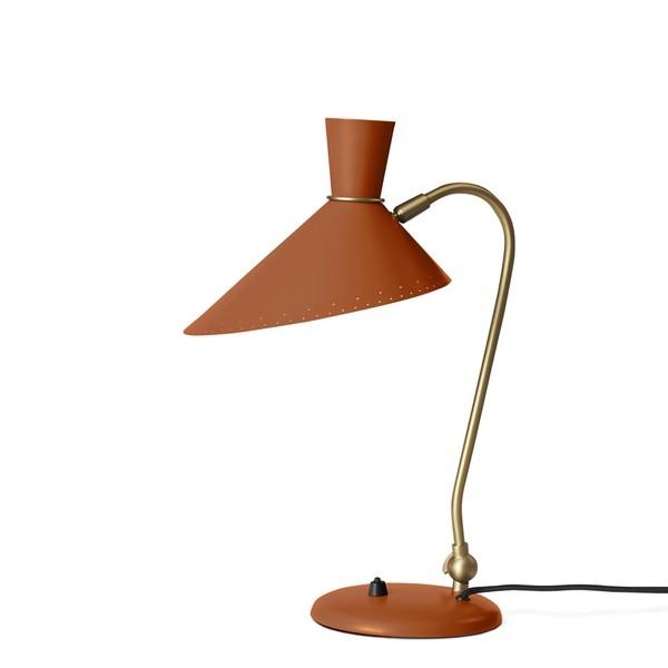 Warm Nordic Bloom Bordlampe Rusten Rød