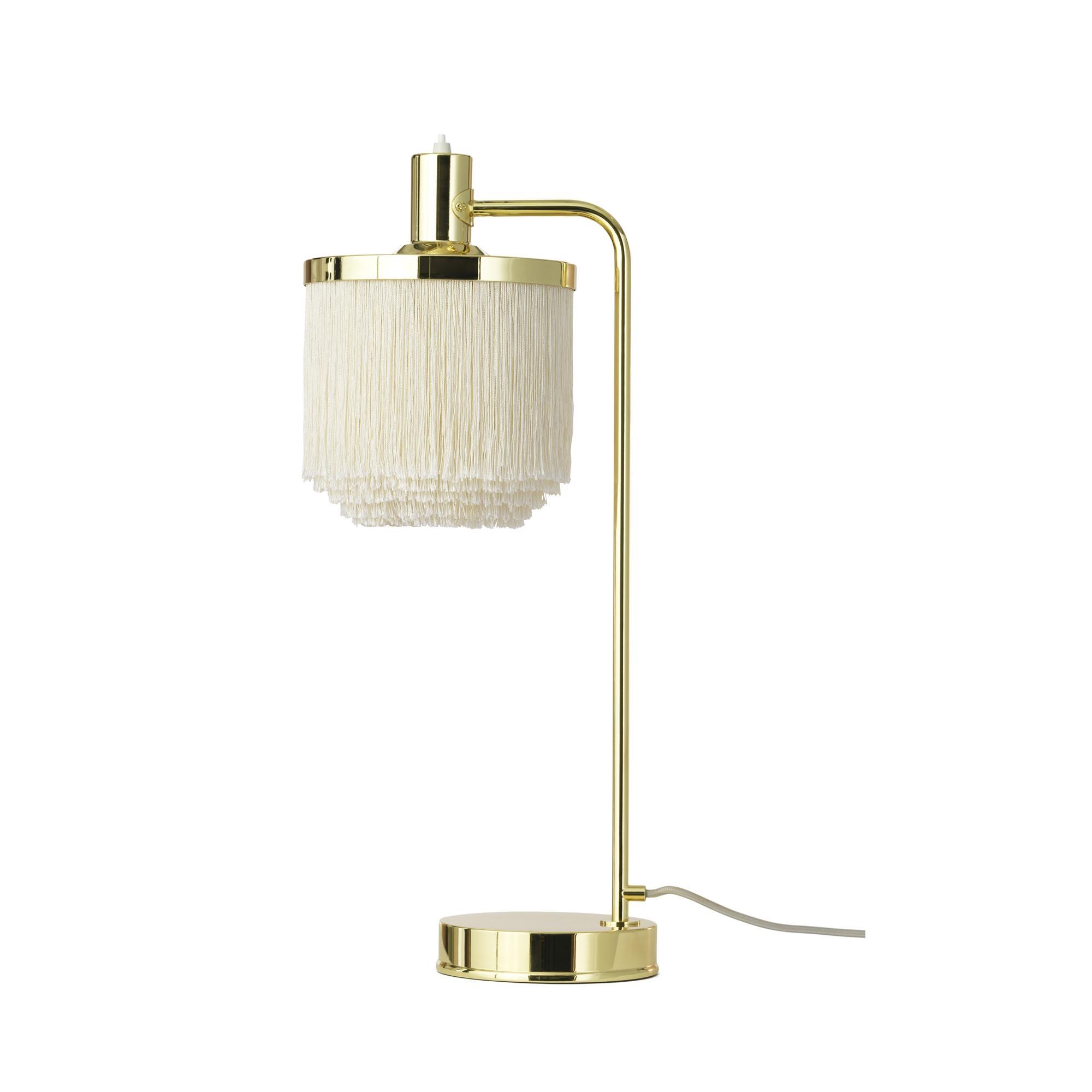 Warm Nordic Fringe Lampada Da Tavolo Bianca Crema