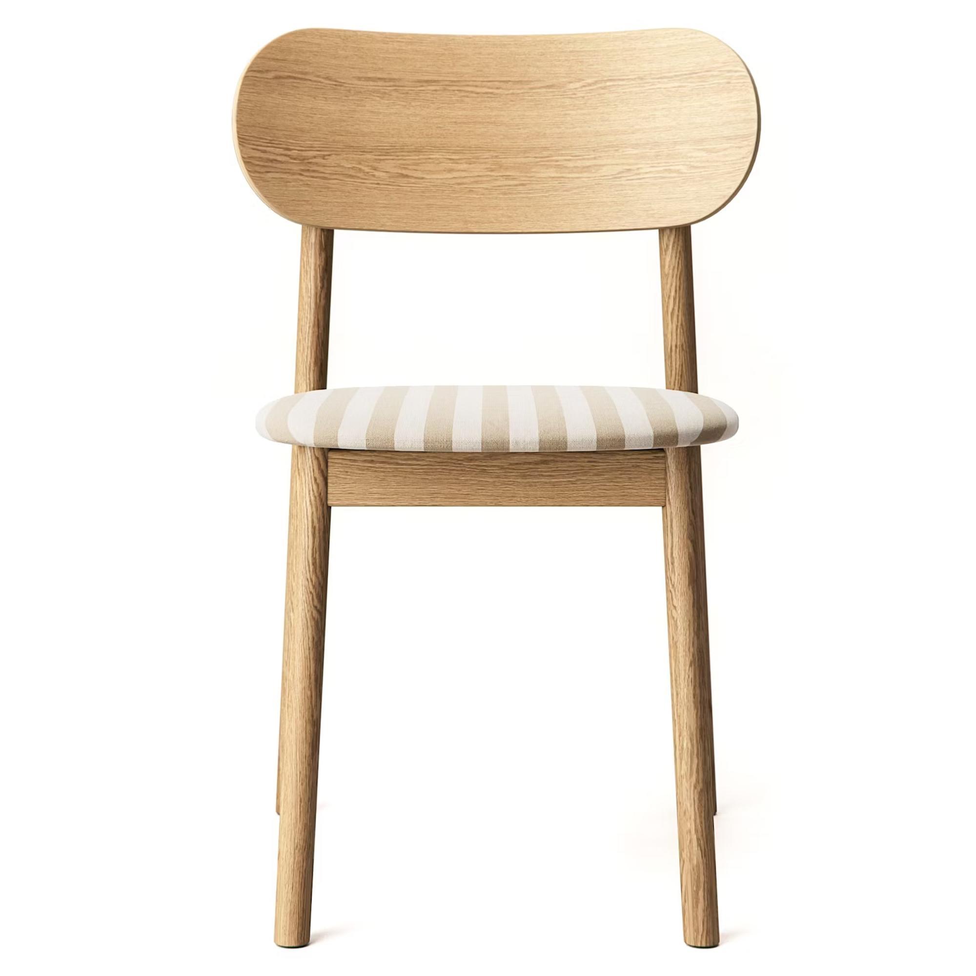 Silla de comedor Decotique Elephant en roble natural y cinta suave