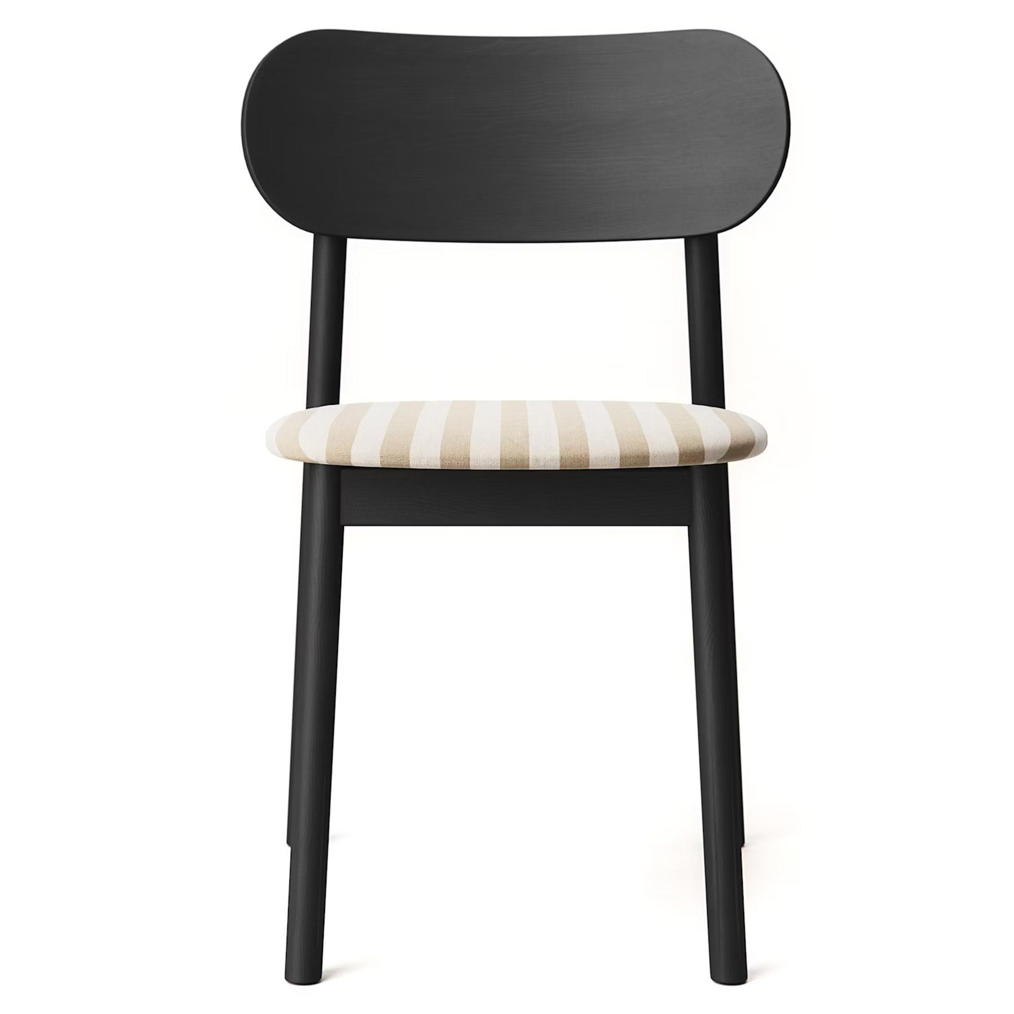 Silla de comedor Decotique Elephant Negro con lazo suave