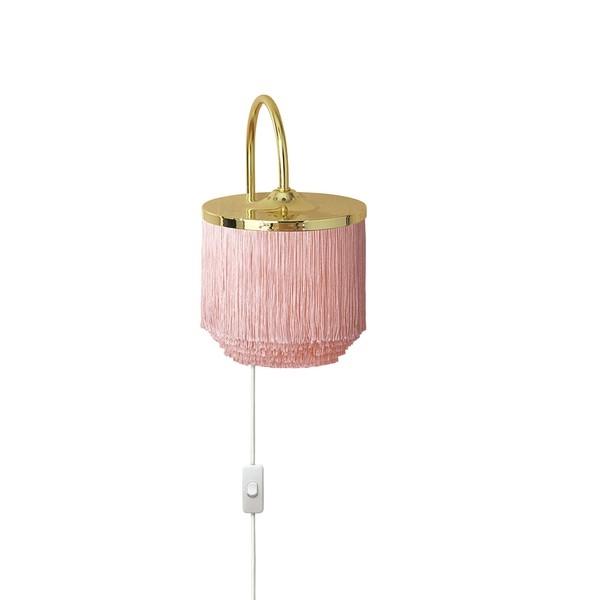 Warm Nordic Fringe Væglampe Bleg Pink