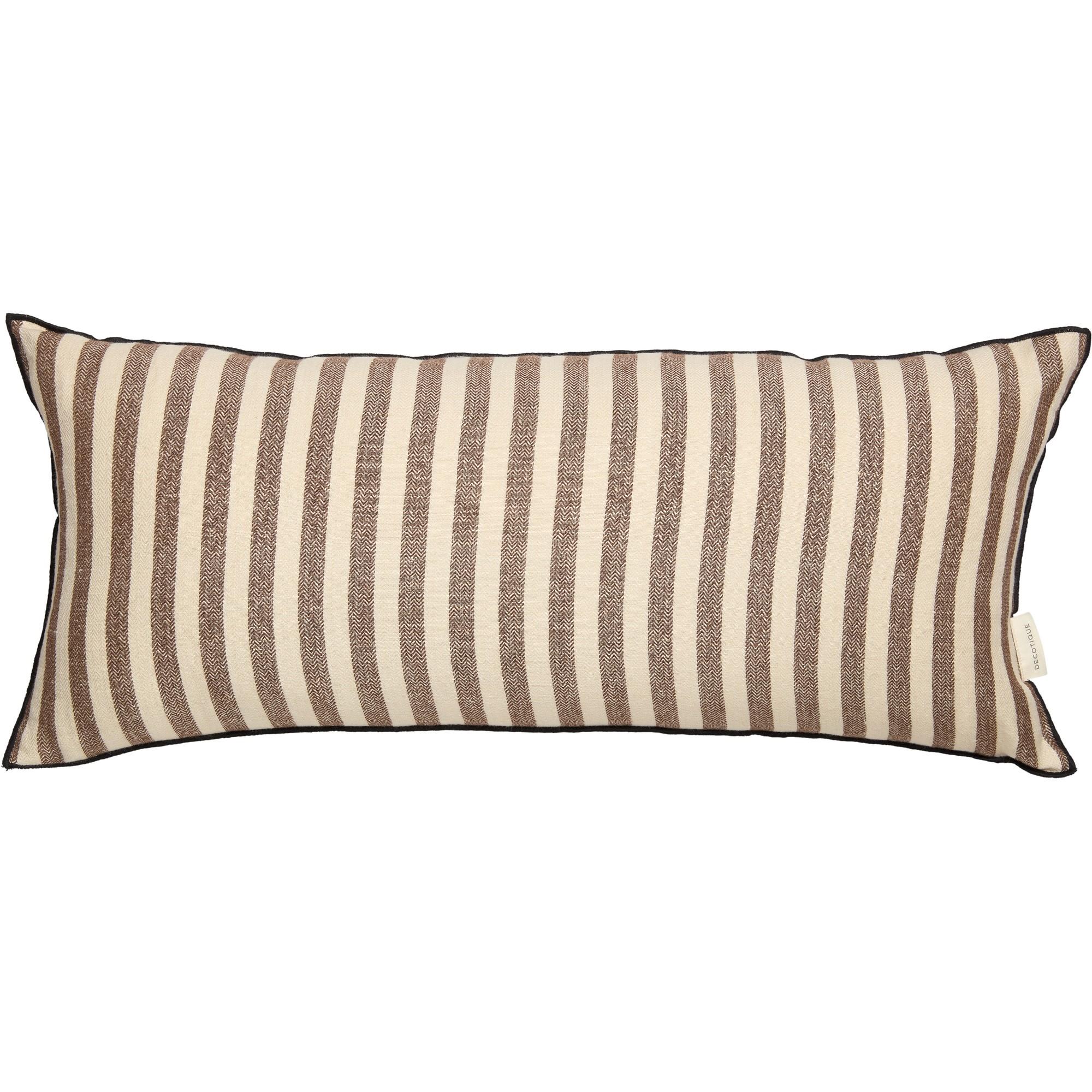 Decotique Outline Stripe Kissen 30x70 Dunkelbraun