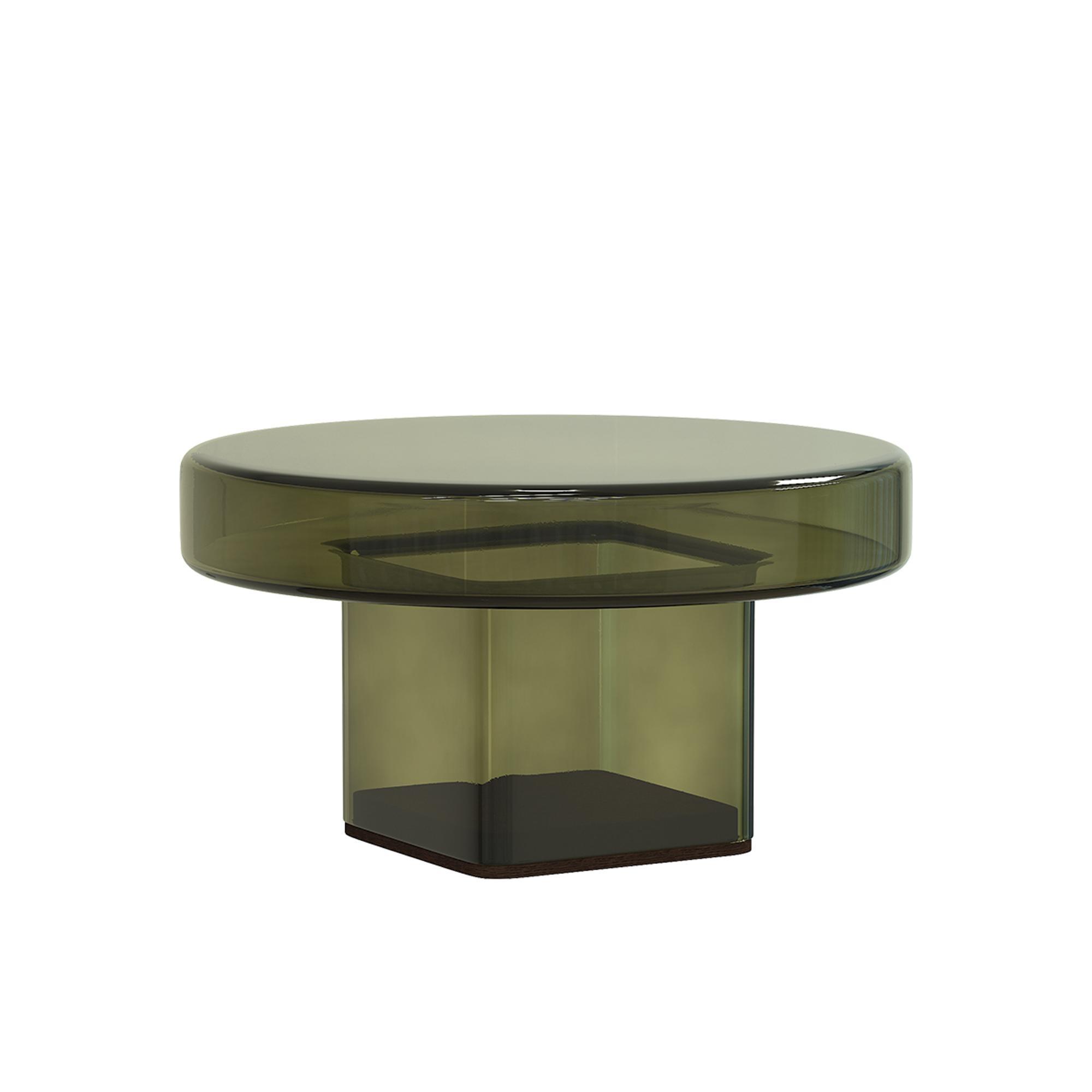 NORR11 Naked Coffee Table H30 Bottle Green/Glass